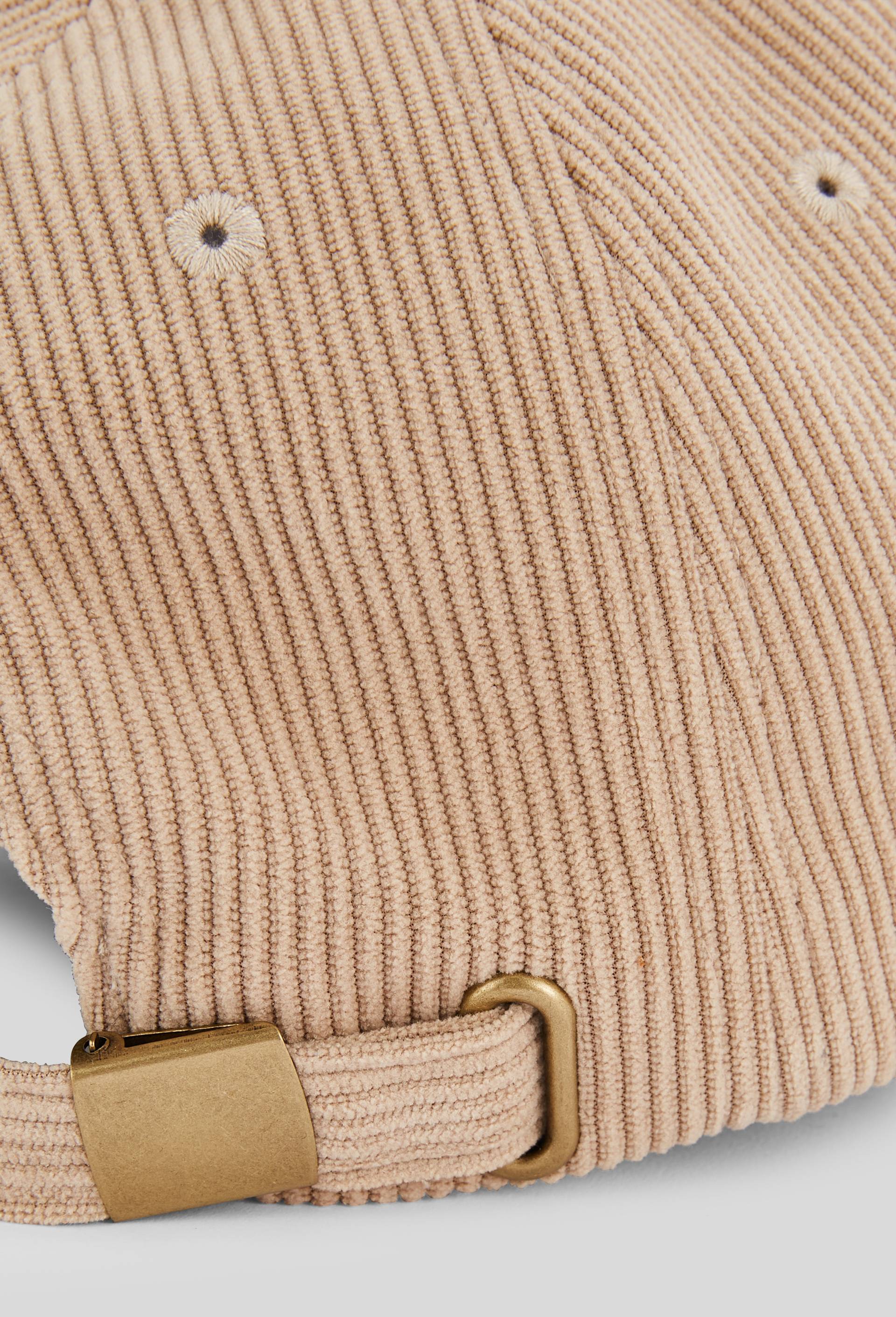 Casquette en velours c&ocirc;tel&eacute;, Beige clair, large image number 2