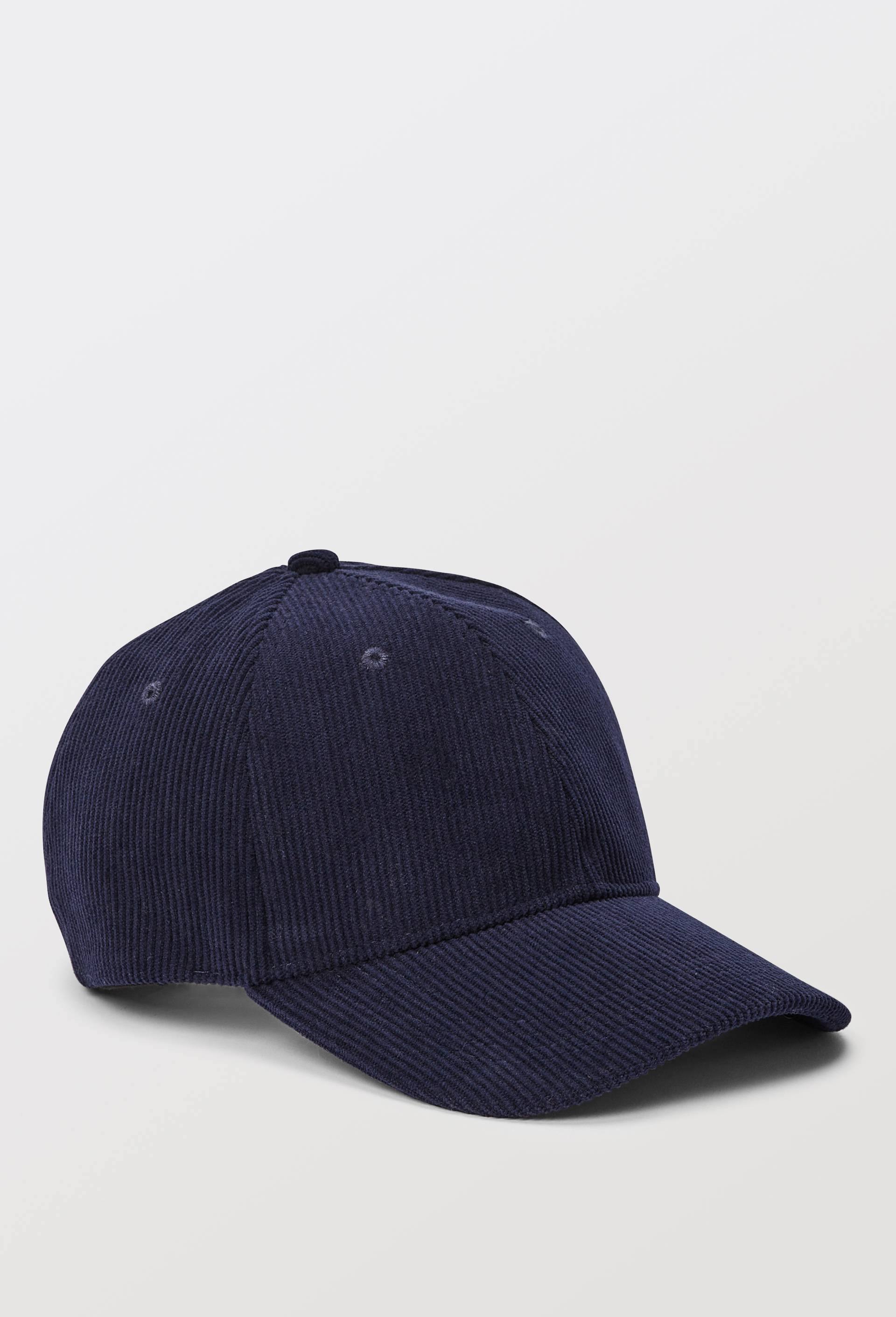 Casquette en velours c&ocirc;tel&eacute;, Bleu fonc&eacute;, large image number 0