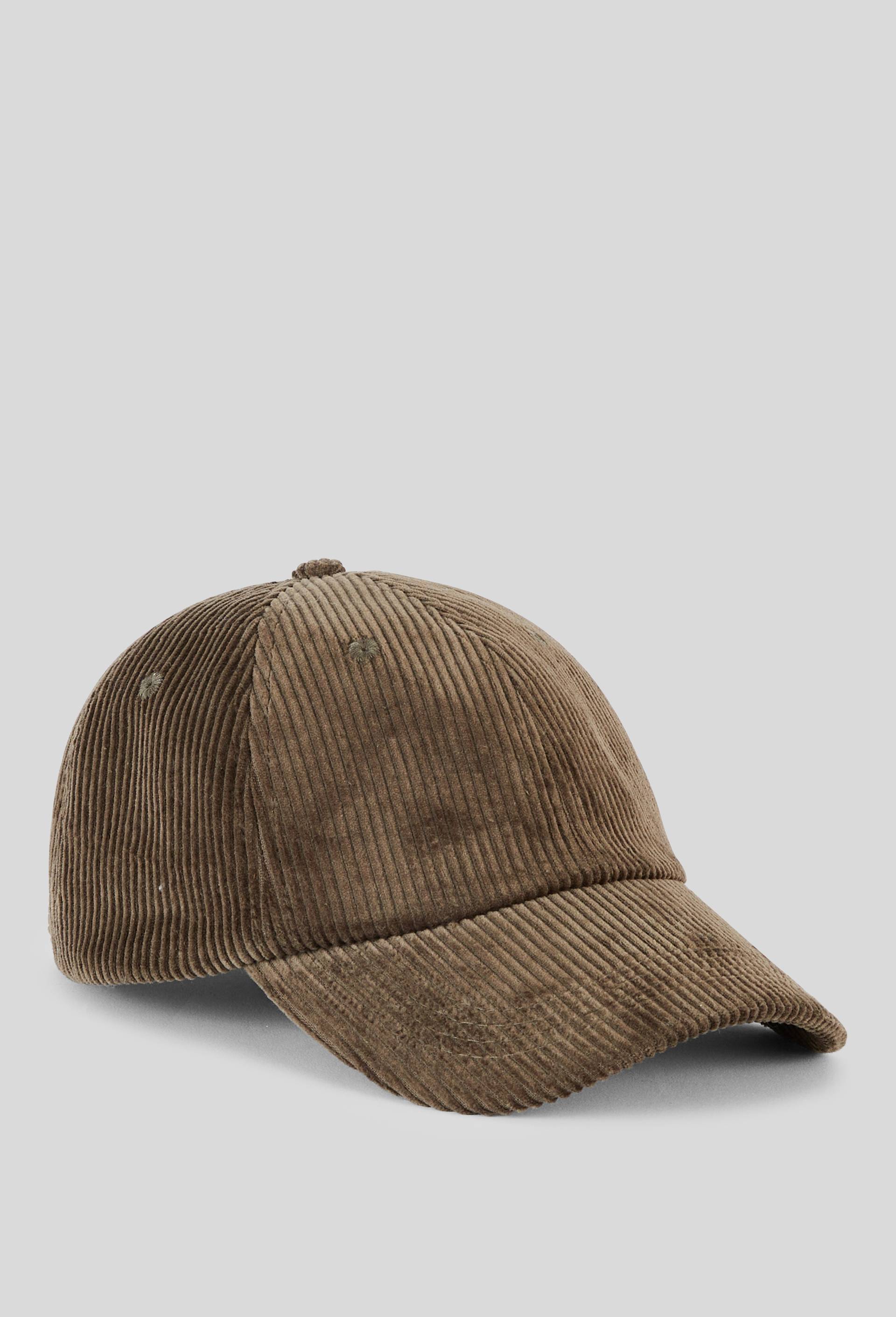 Casquette en velours c&ocirc;tel&eacute;, Vert, large image number 0