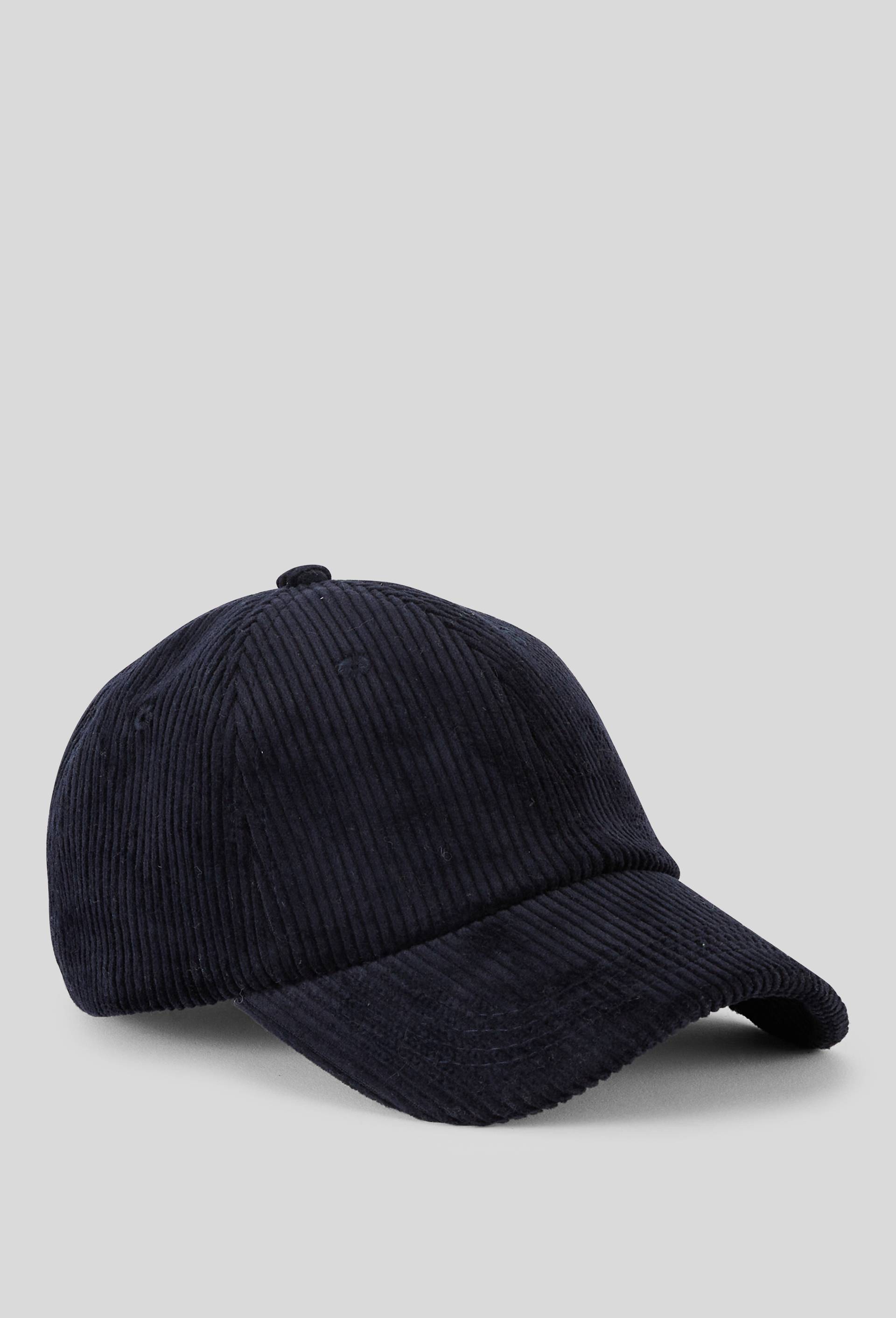 Casquette en velours c&ocirc;tel&eacute;, Bleu fonc&eacute;, large image number 0