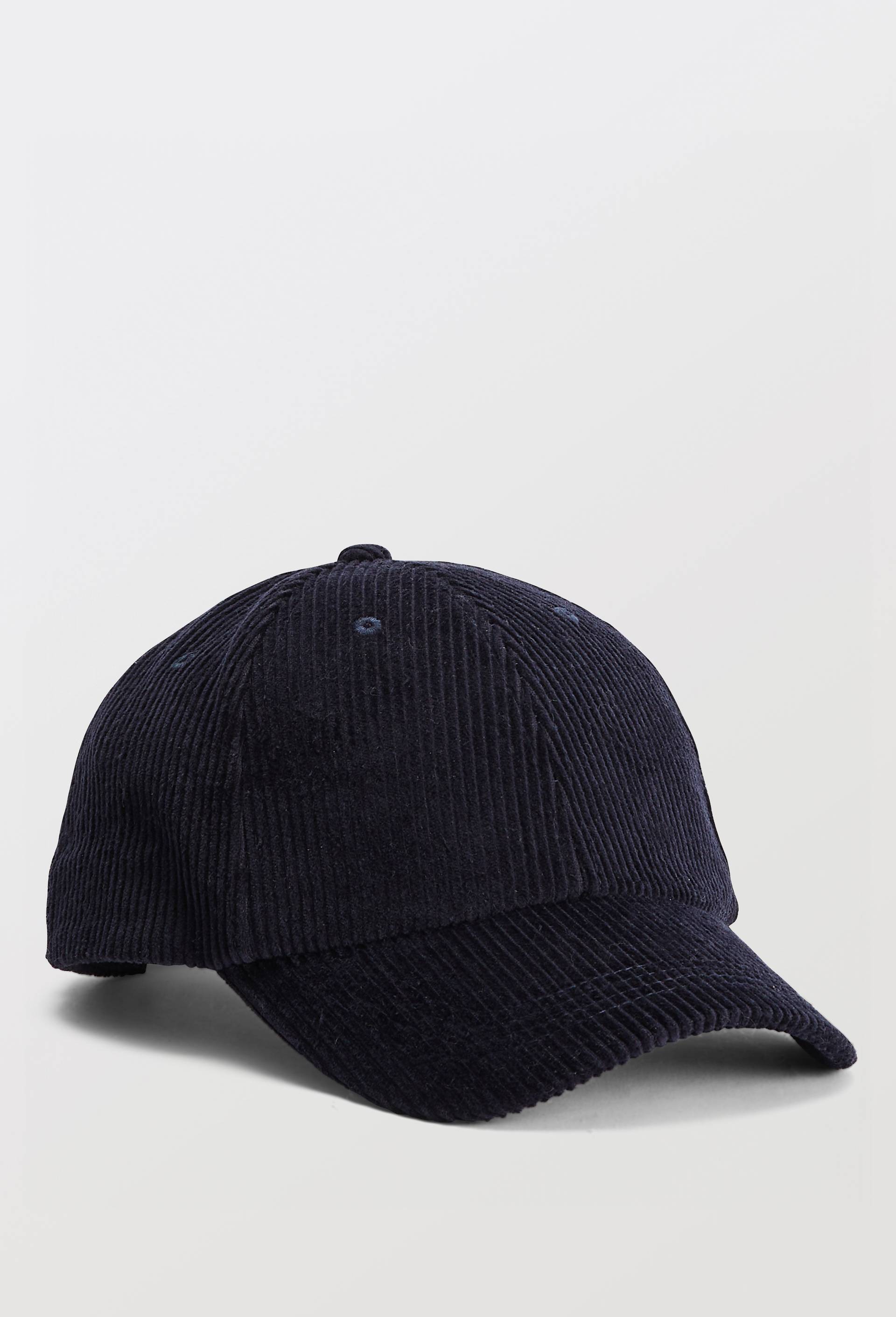 Casquette en velours c&ocirc;tel&eacute;, Bleu fonc&eacute;, large image number 0.0