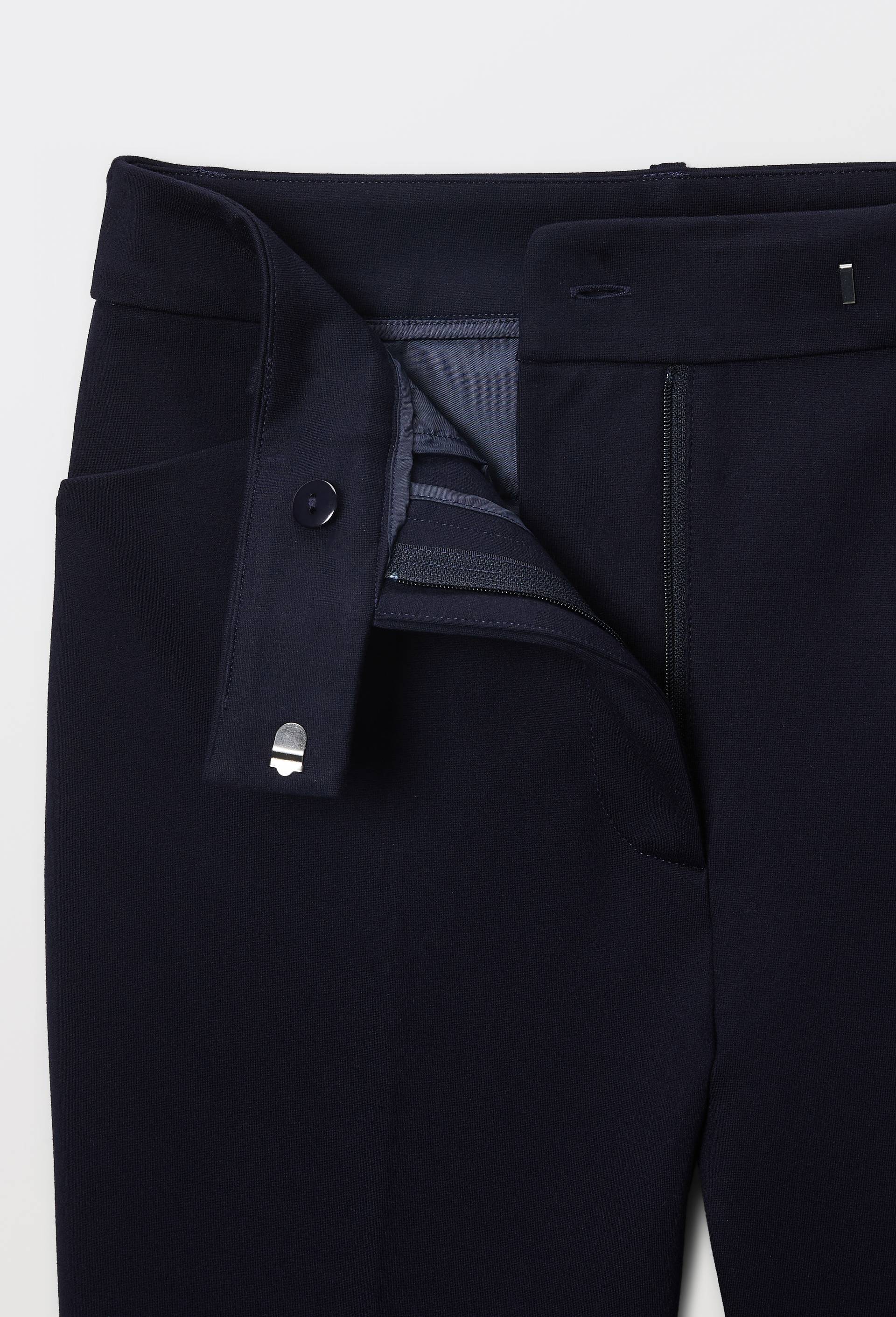Pantalon slim en milano, Bleu fonc&eacute;, large image number 3