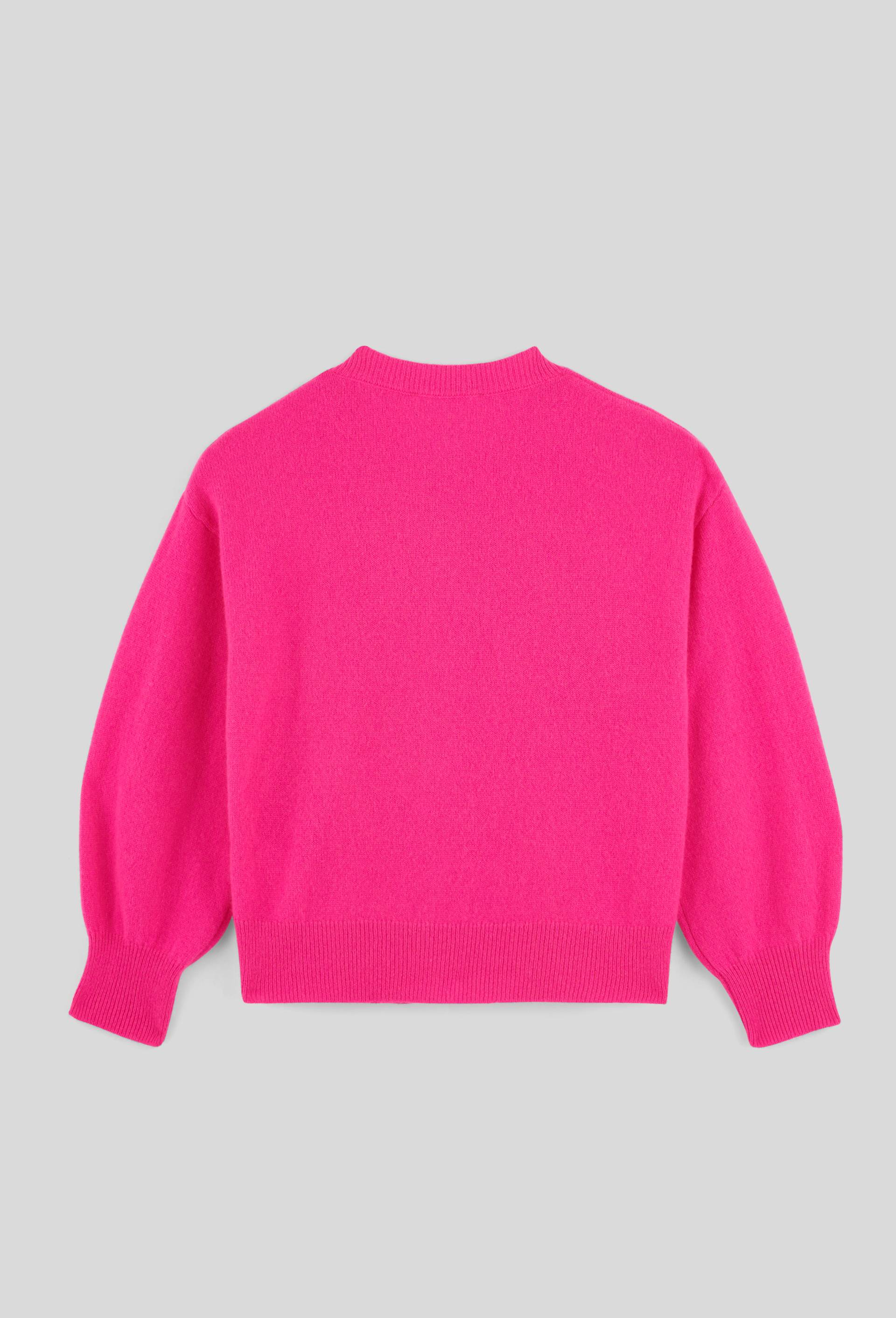 Cardigan uni 100% cachemire, Rose, large image number 2