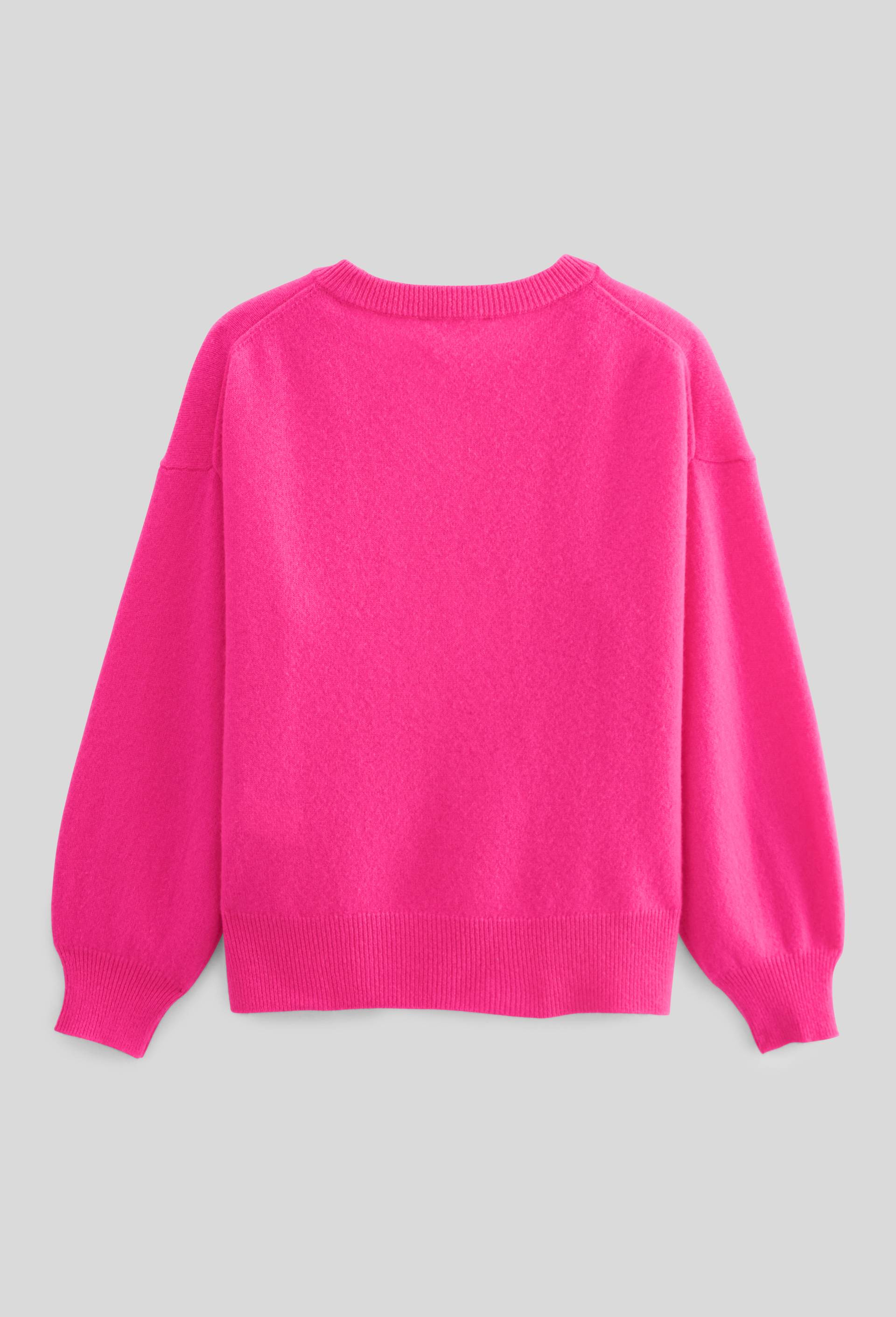 Pull uni 100% cachemire, Rose, large image number 2