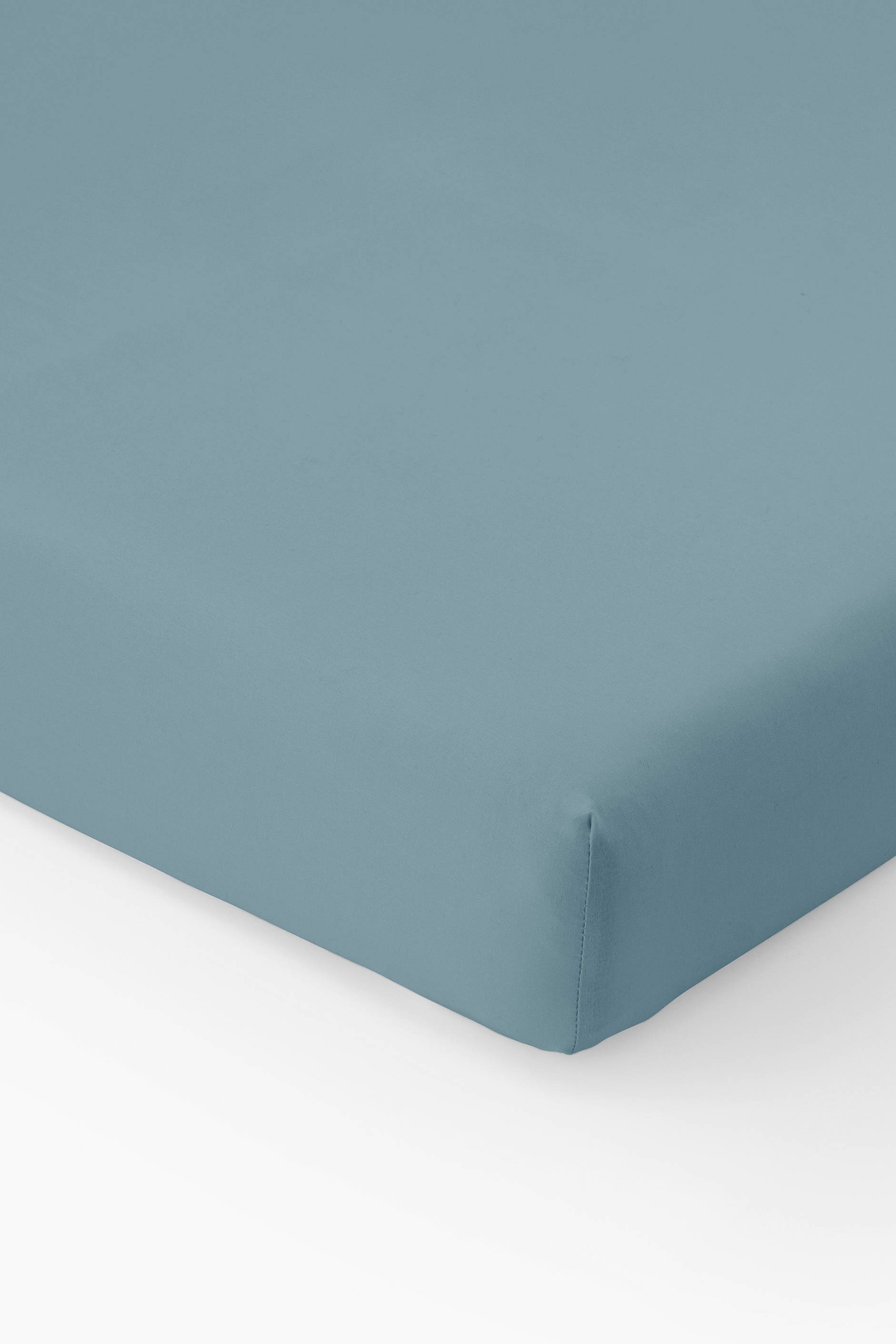 Drap housse, percale de coton, 100% coton bio GOTS, Vert clair, large image number 0