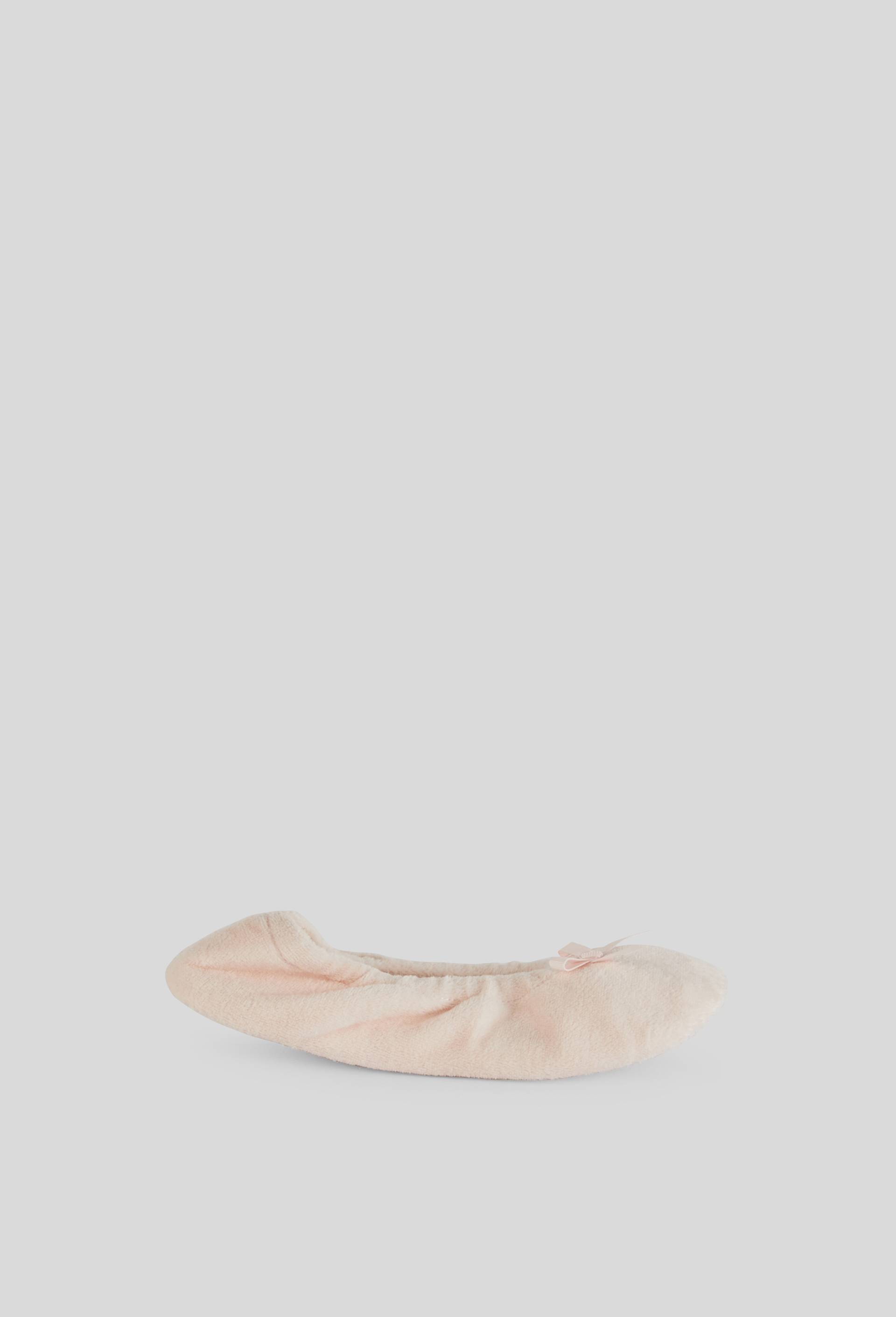 Chaussons ballerine fille uni, Rose clair, large image number 0