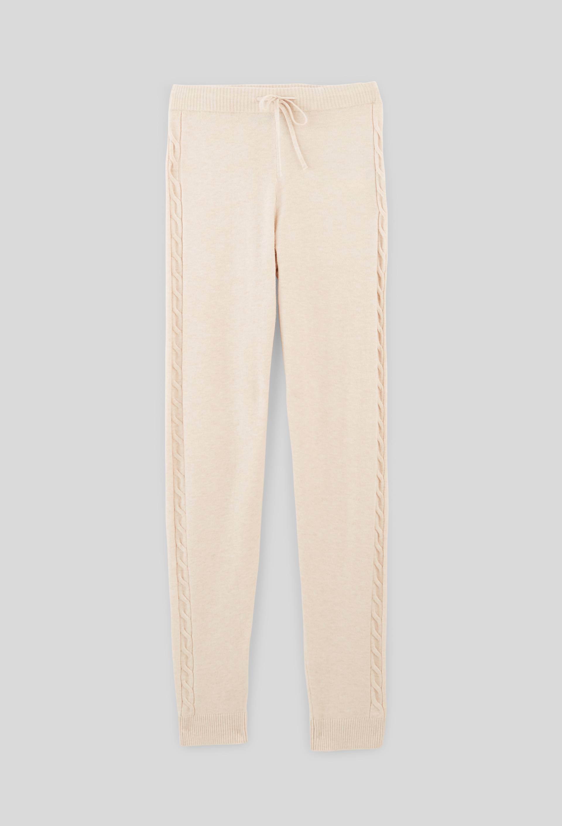 Pantalon confort &agrave; motif torsad&eacute;, Beige, large image number 0
