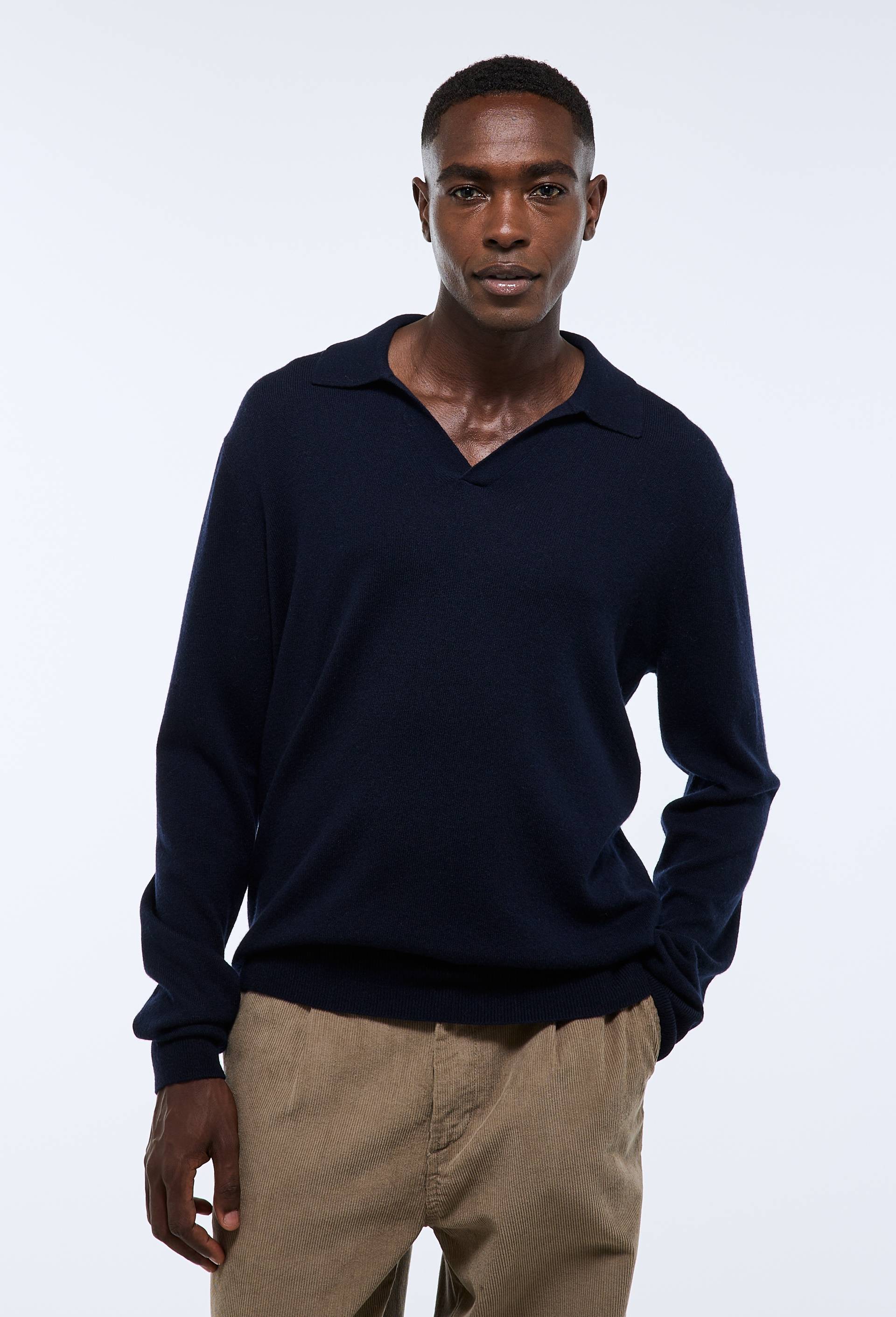 Pull col v en mélange laine et cachemire - MONOPRIX - Modalova