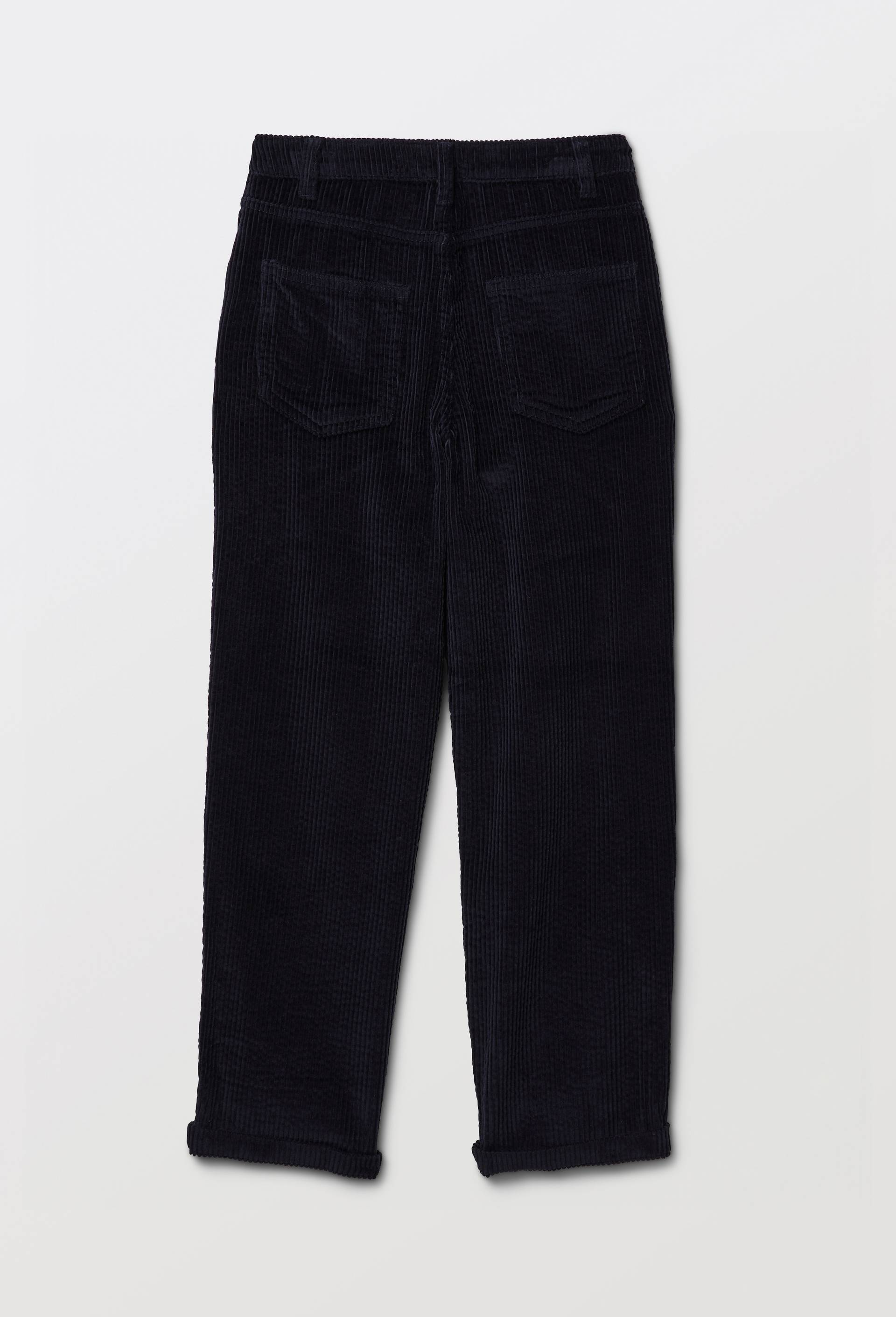 Pantalon uni en velours c&ocirc;tel&eacute;, Bleu fonc&eacute;, large image number 2
