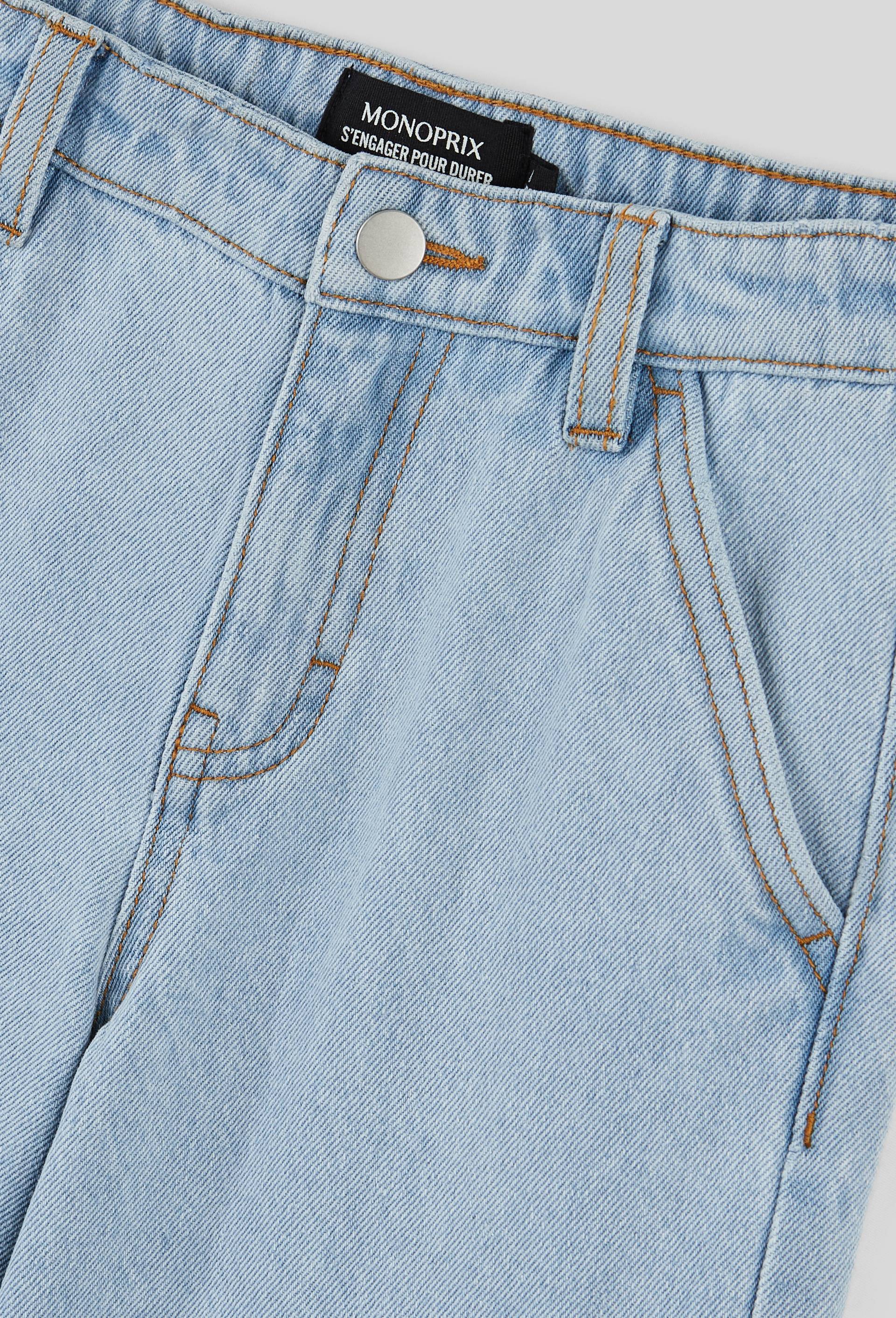 Jean cargo en coton, Bleu clair, large image number 2.0