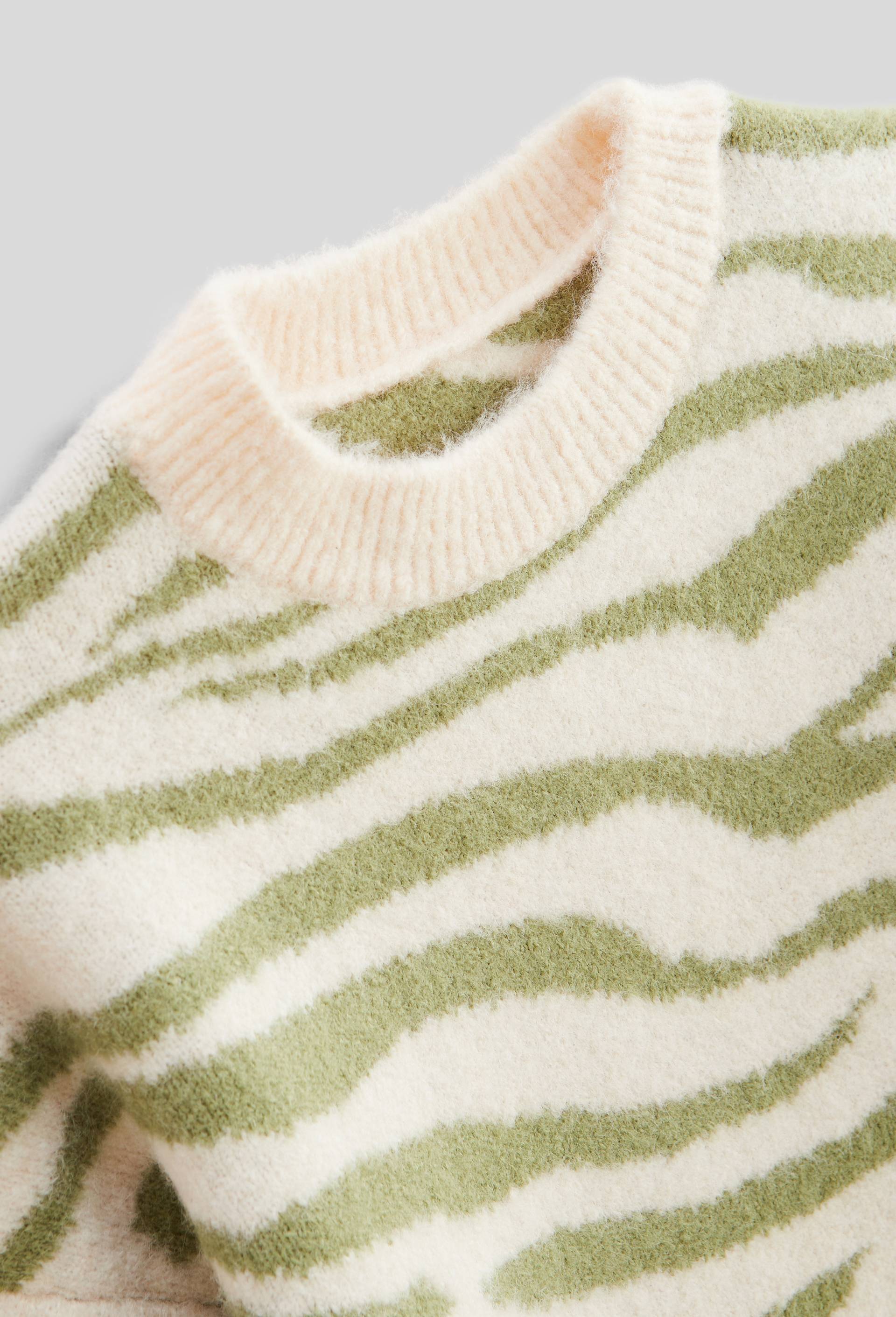 Pull jacquard, Vert clair, large image number 2