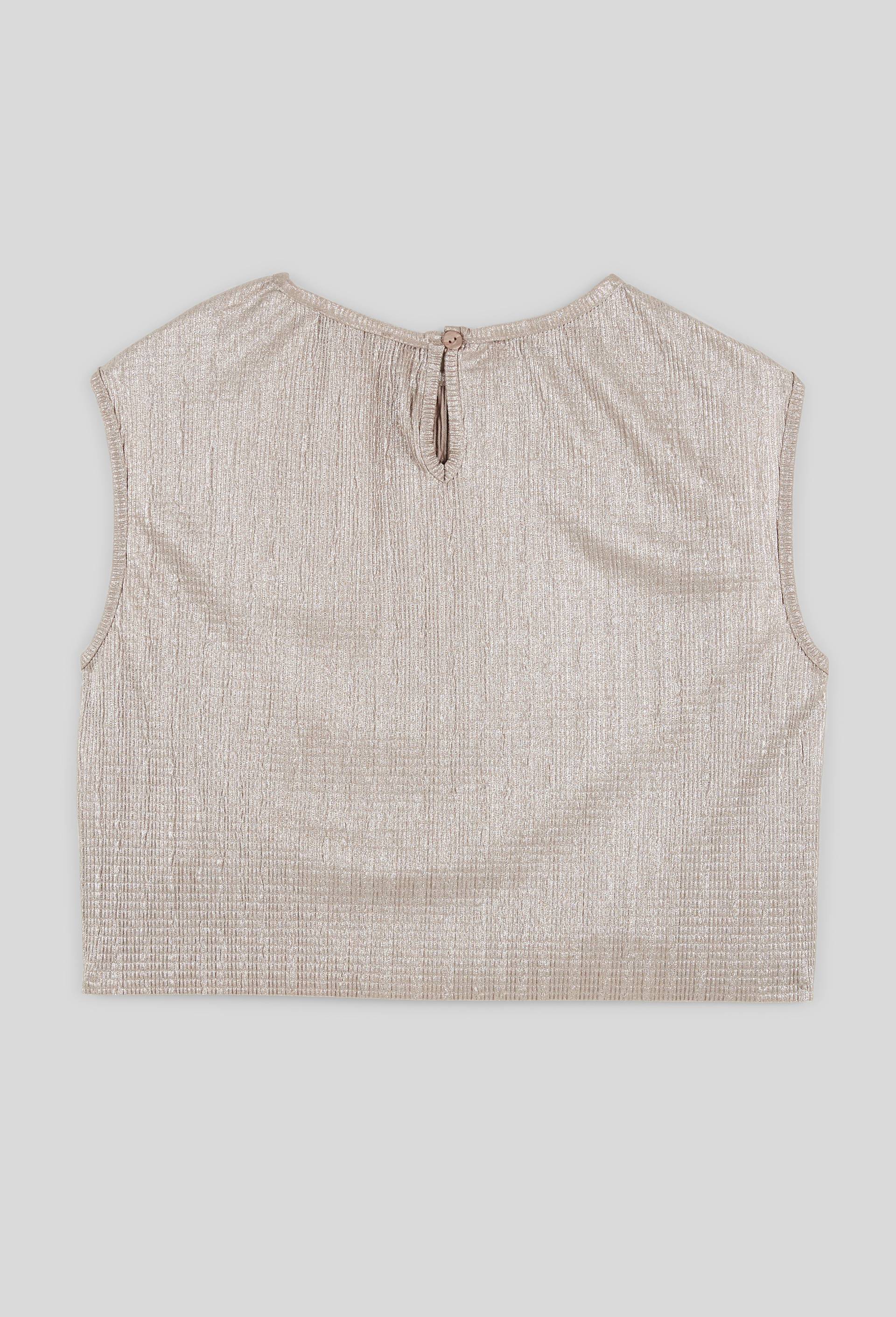 Blouse sans manches unie, Or, large image number 2