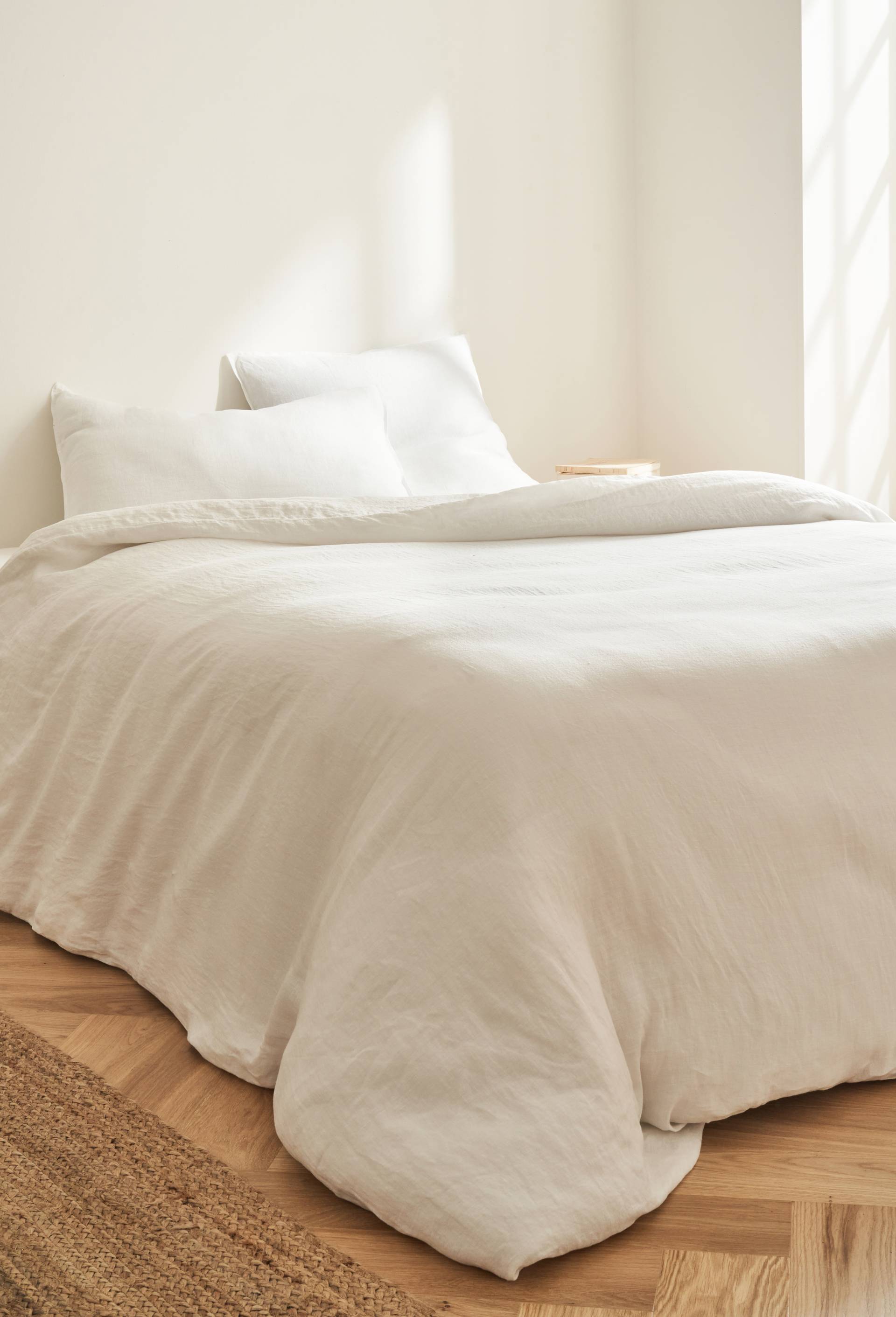 Housse de couette, 240x220cm, 100% lin, Blanc, large image number 0
