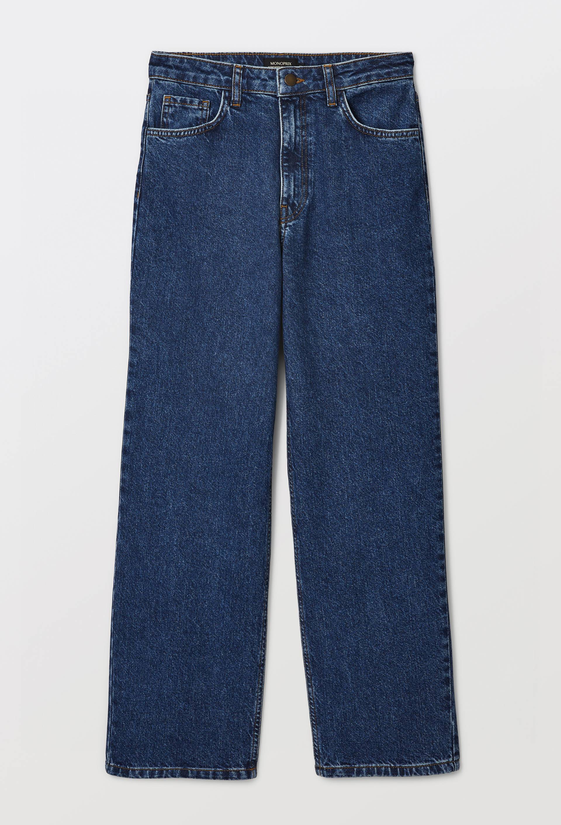 Jean large en coton, Bleu fonc&eacute;, large image number 2