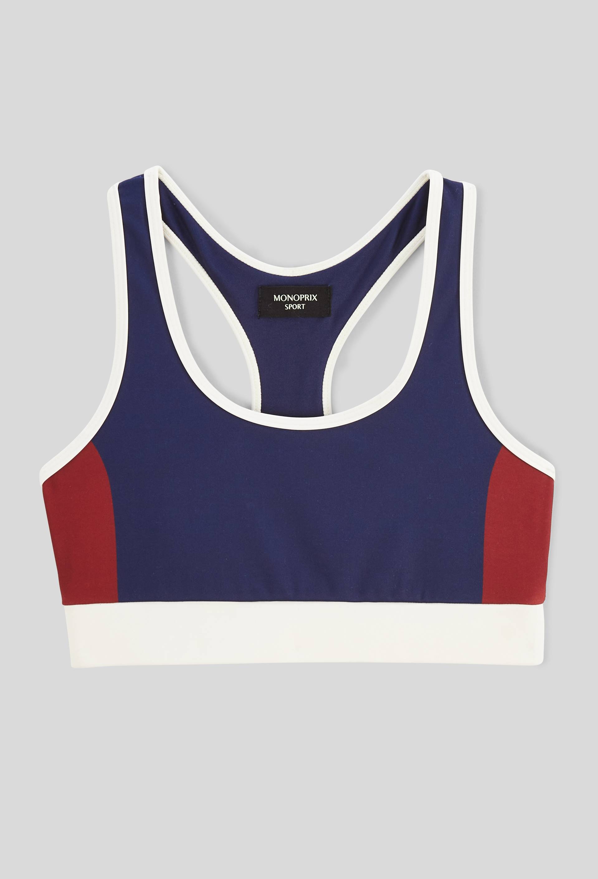 Brassi&egrave;re de sport dos nageur, Bleu fonc&eacute;, large image number 2