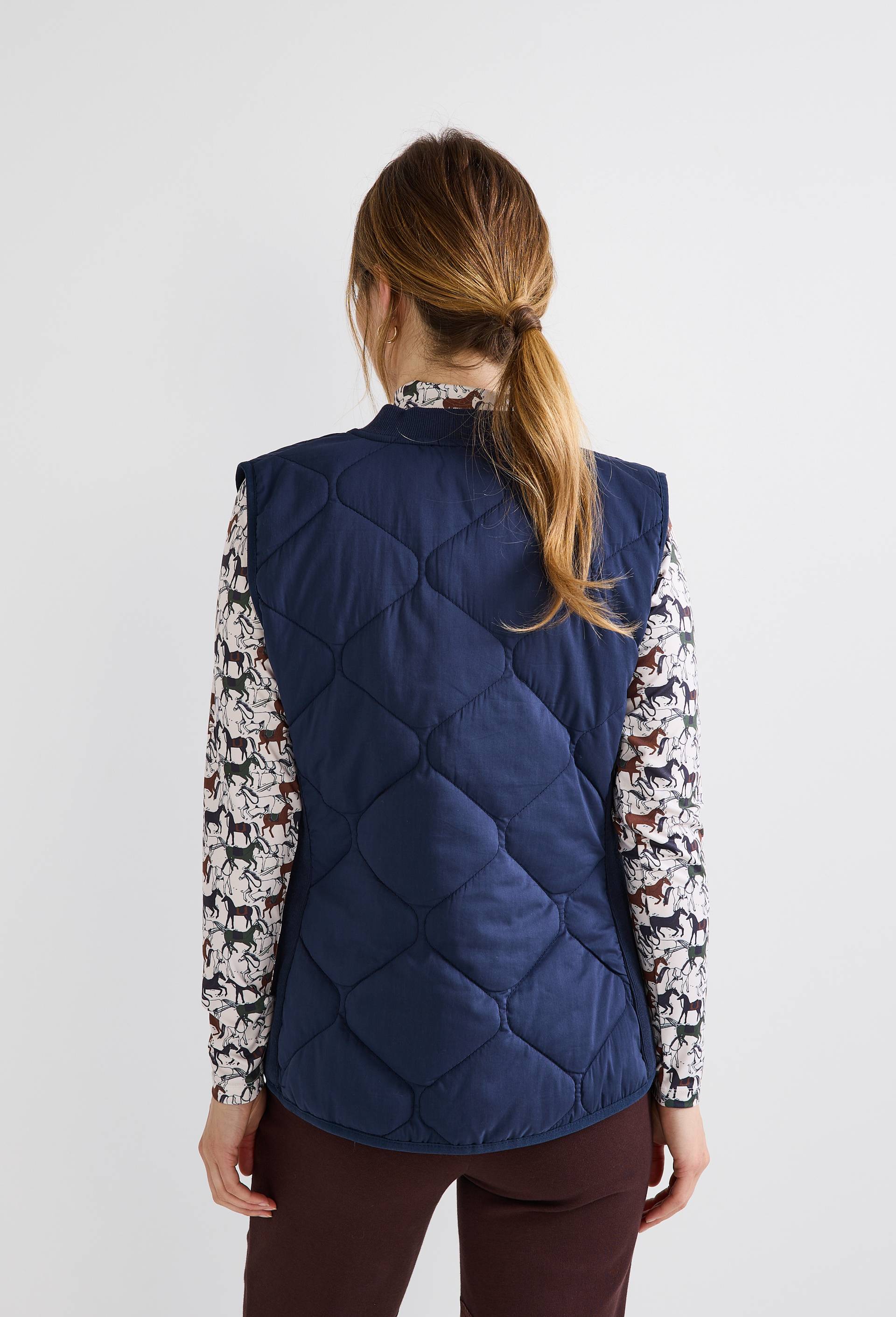 Veste sans manche d'&eacute;quitation, Bleu fonc&eacute;, large image number 3