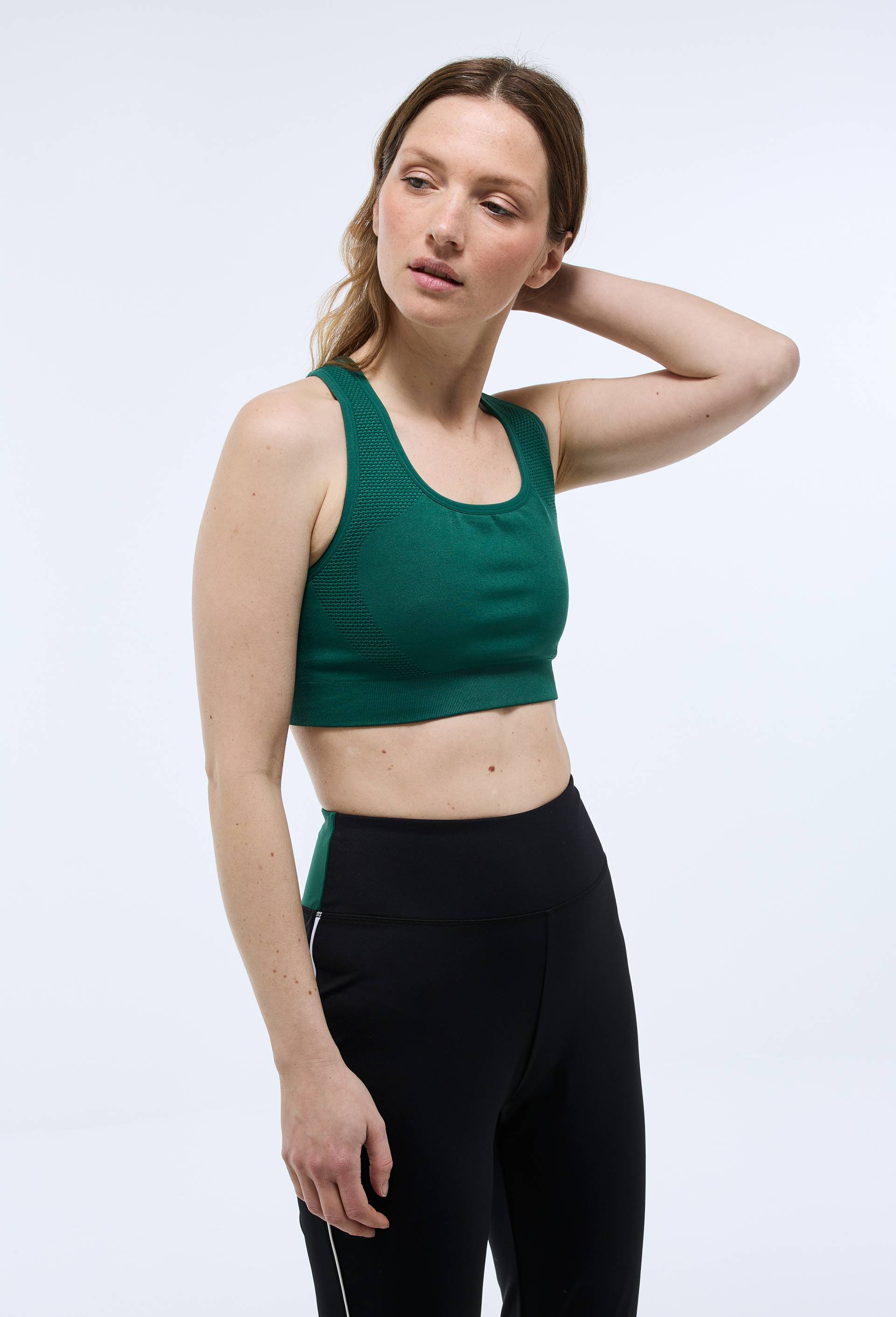 Brassière de sport reversible, Vert foncé, large image number 0