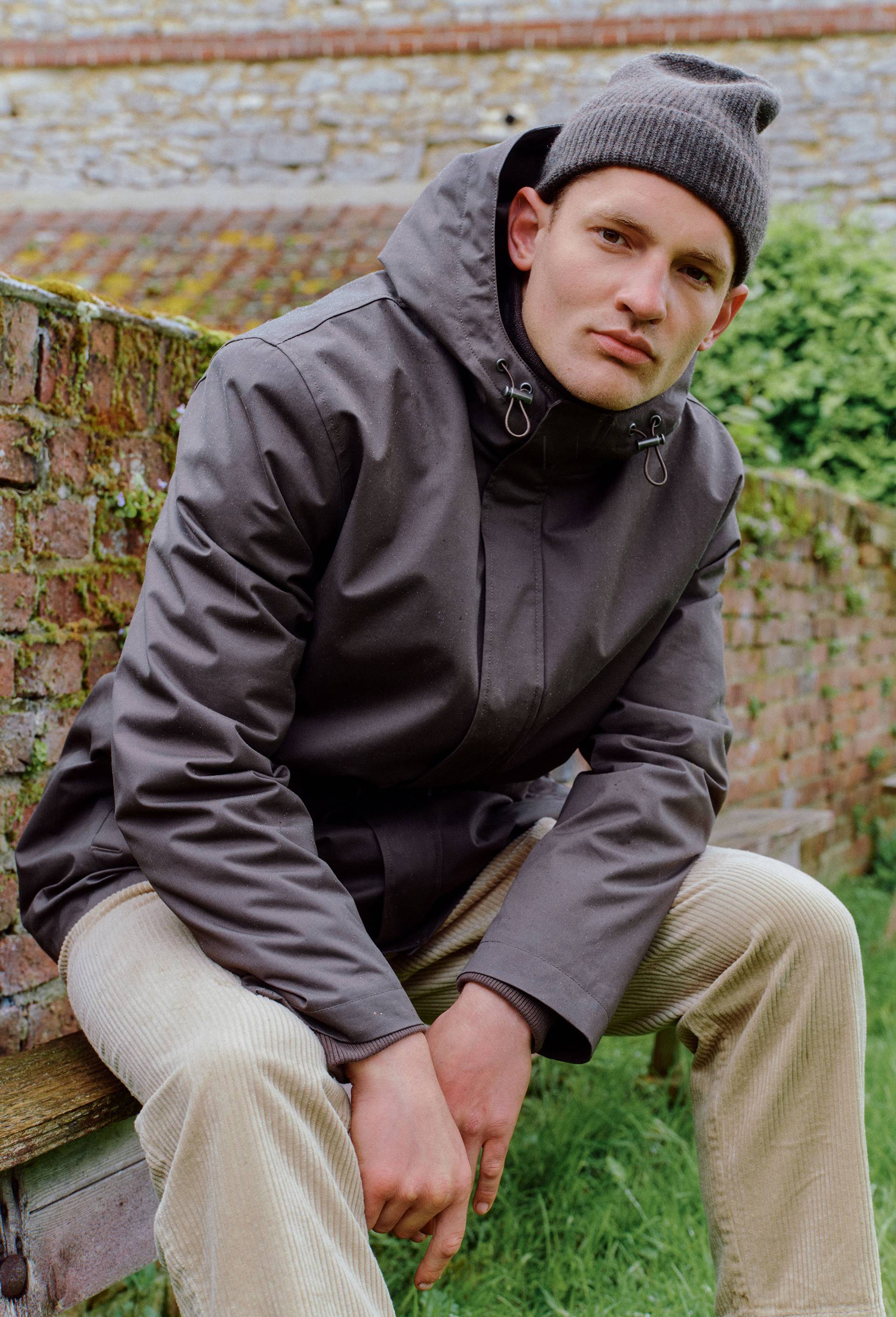 Parka &agrave; capuche en coton, Brun fonc&eacute;, large image number 0
