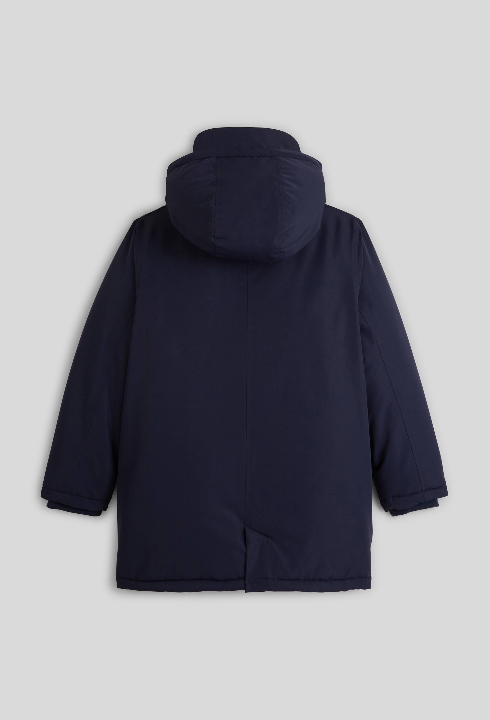 Parka longue imperm&eacute;able &agrave; capuche, Bleu fonc&eacute;, large image number 1.0