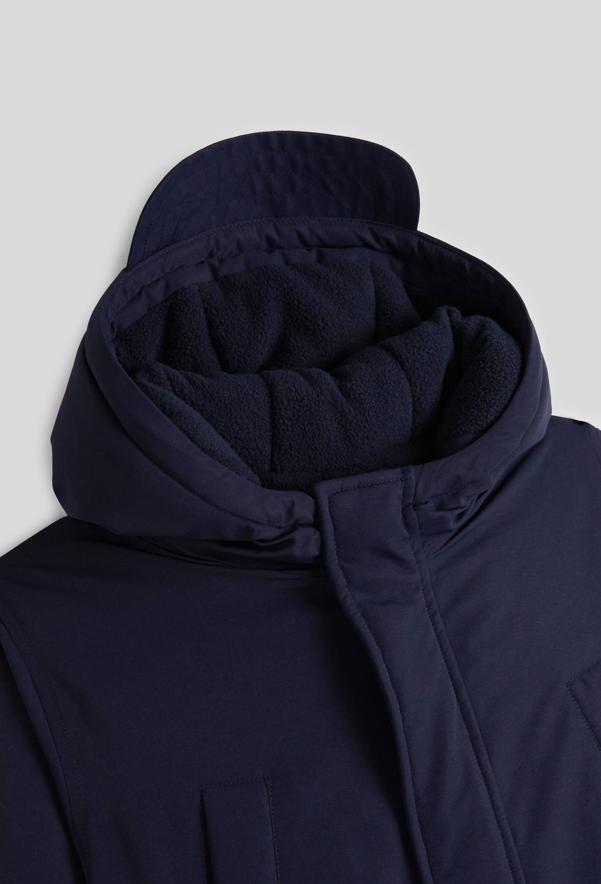 Parka longue imperm&eacute;able &agrave; capuche, Bleu fonc&eacute;, large image number 2