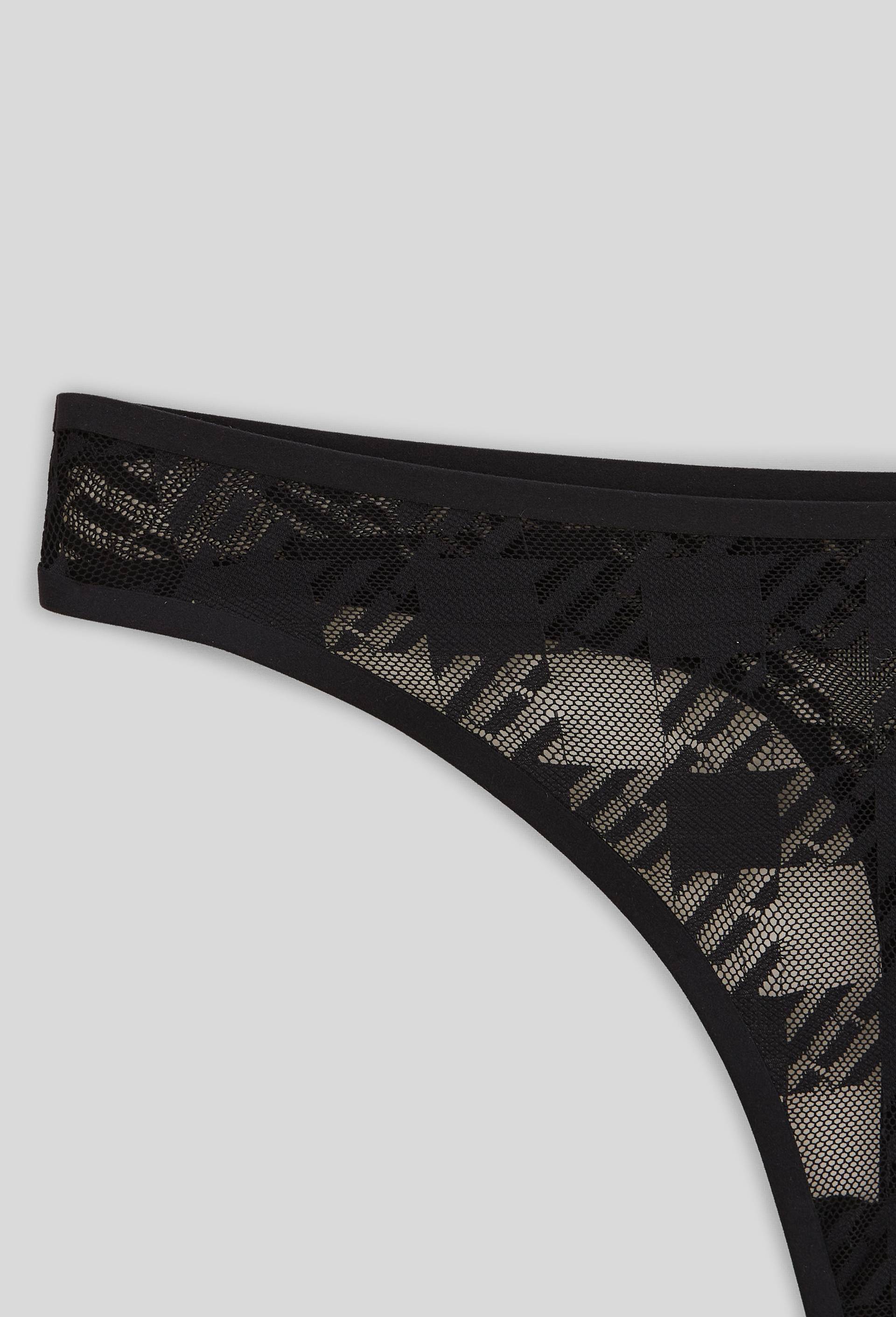 String BELLA en dentelle, Noir, large image number 2