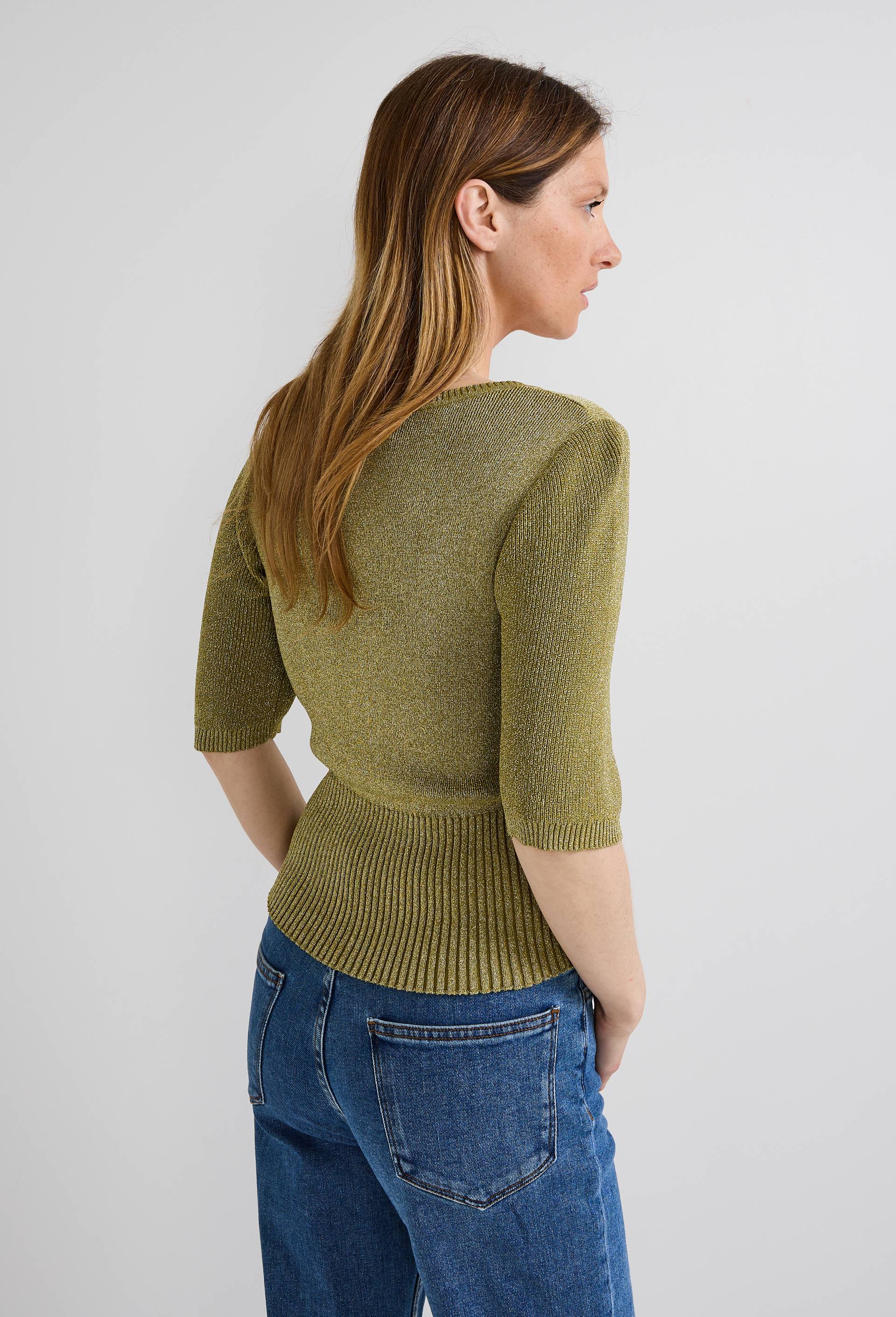 Pull Manches Courtes Métallisé Banana Republic - Taille XS - Haut Tricot Femme
