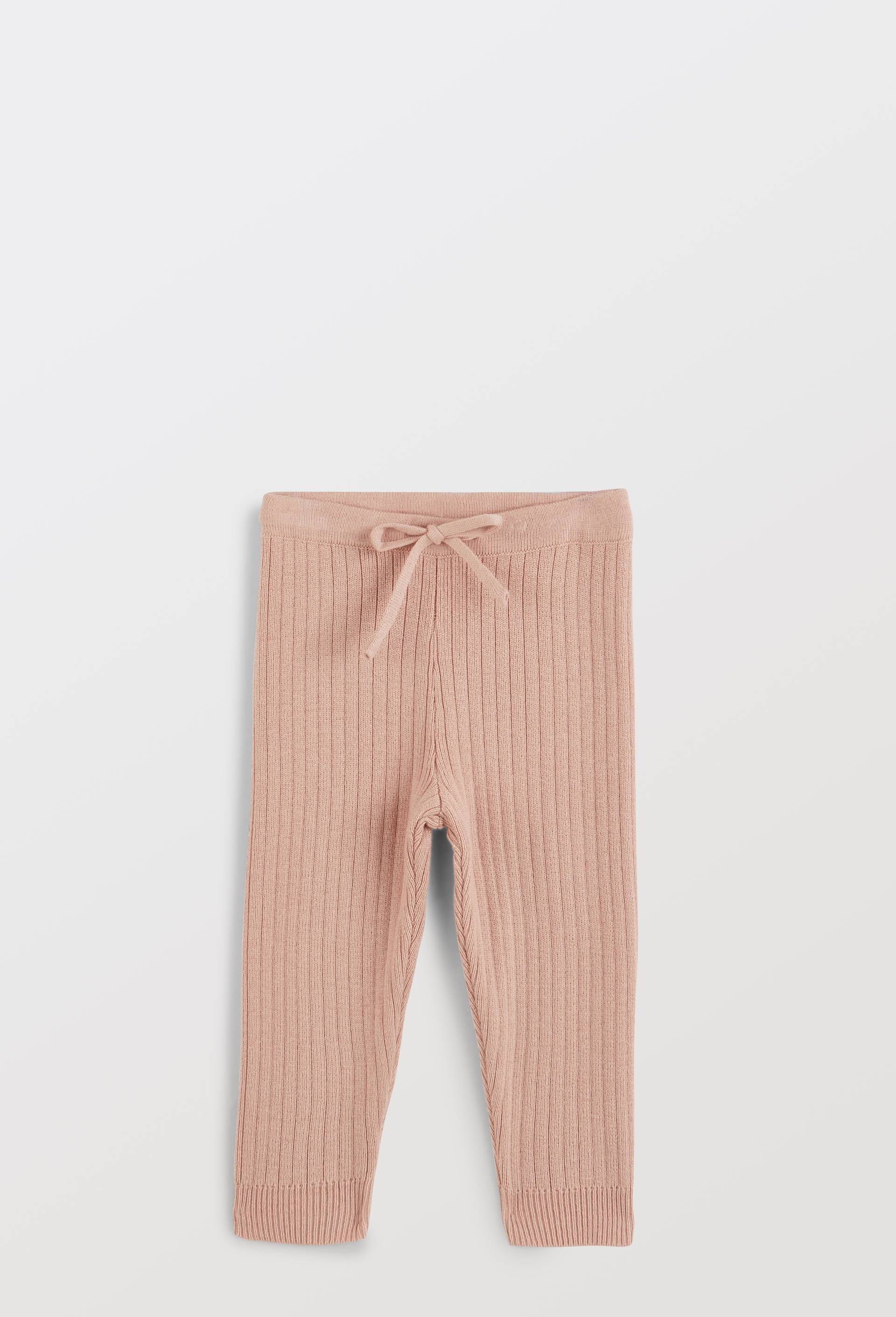 Legging c&ocirc;tel&eacute; uni en tricot, Rose, large image number 0.0