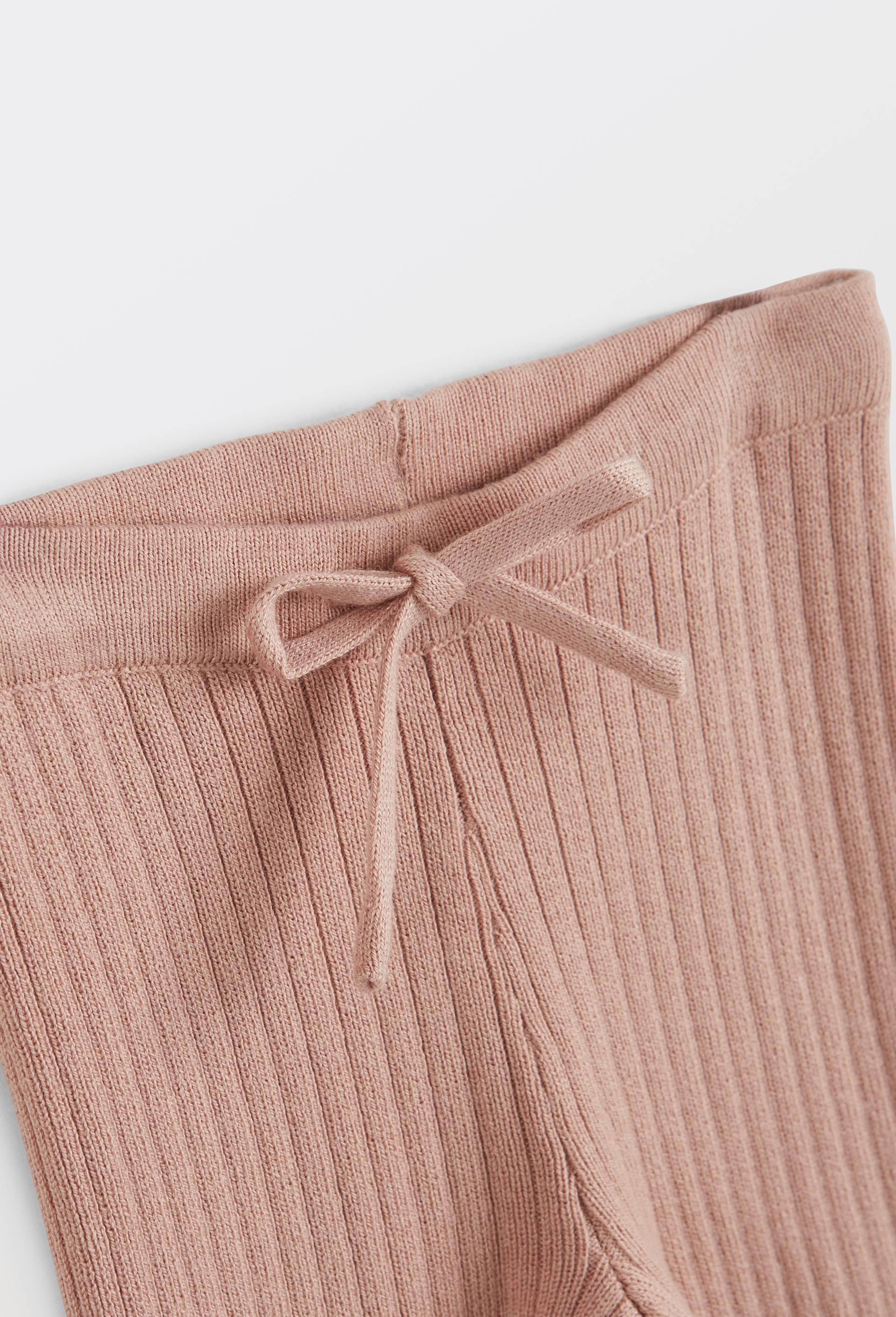 Legging c&ocirc;tel&eacute; uni en tricot, Rose, large image number 2