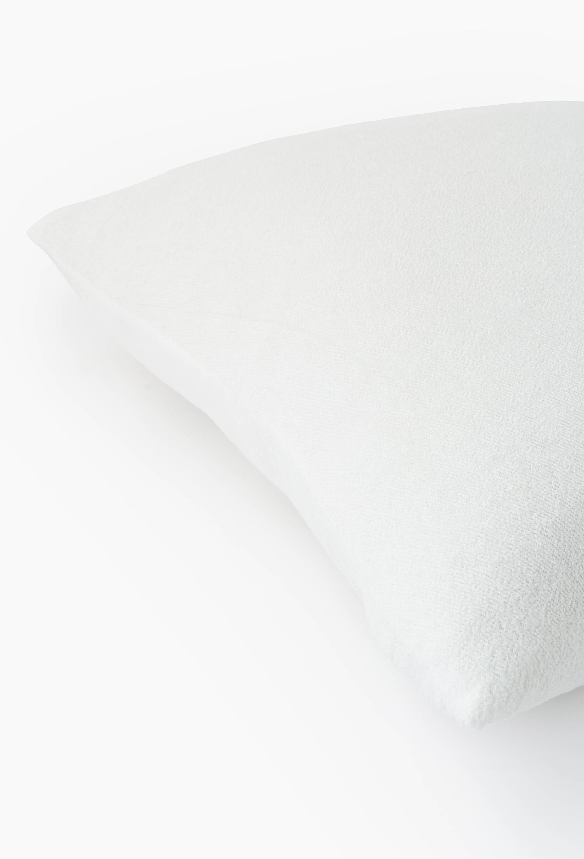 Lot de 2 prot&egrave;ges oreillers anti, Eponge, acariens, 65x65cm, 100% coton, Blanc, large image number 3.0