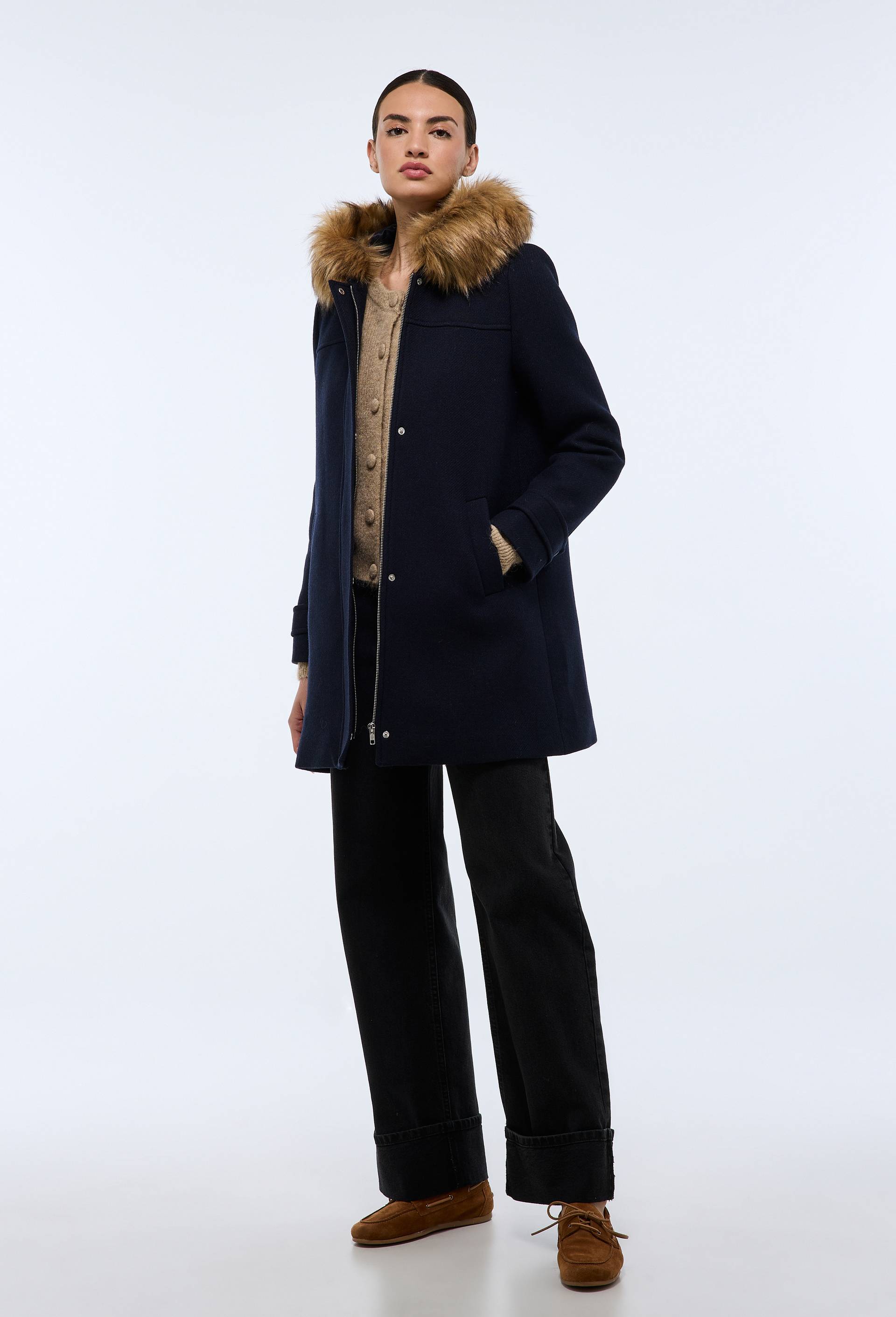 Capuche Manteau Monoprix Manteau Ouverture Zippée à Capuche