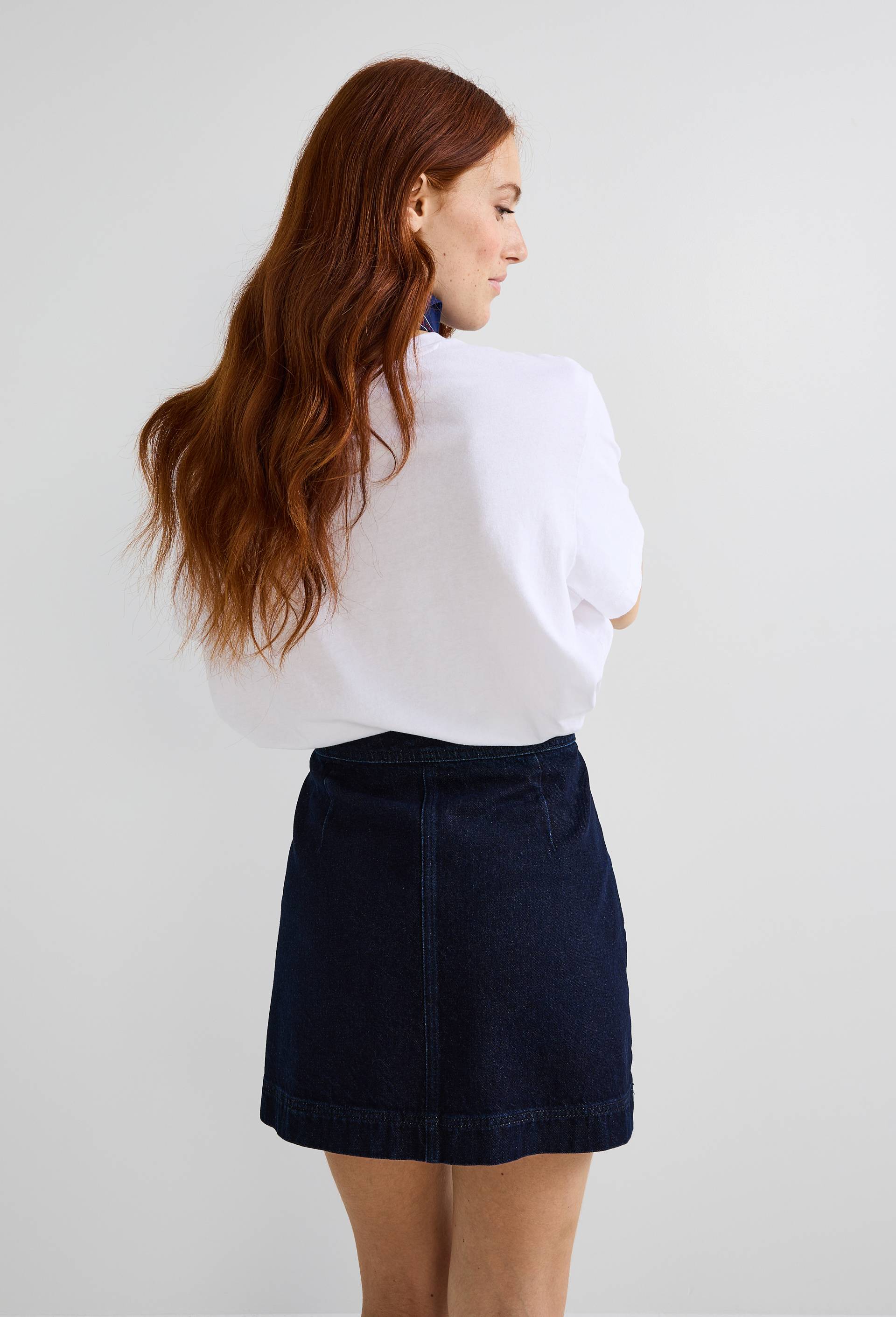 Jupe courte denim, Bleu fonc&eacute;, large image number 1