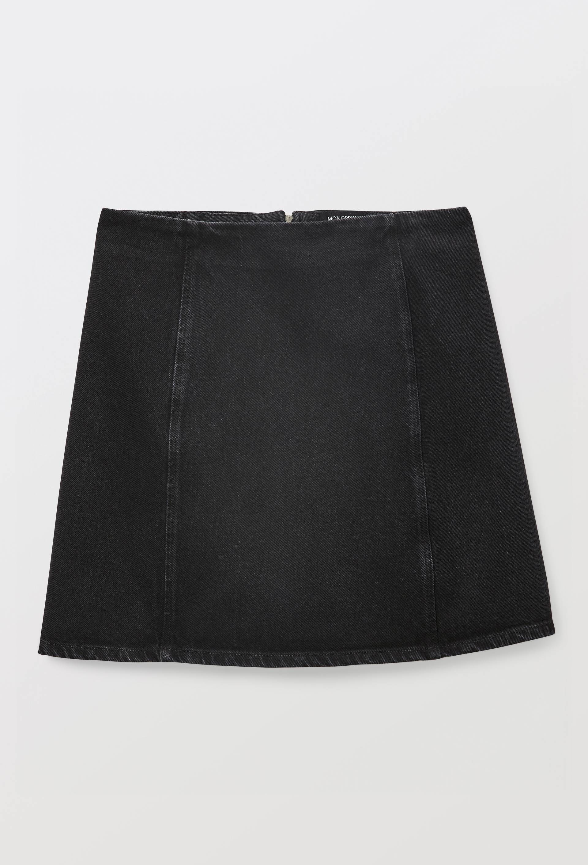 Jupe courte en denim, Noir, large image number 2