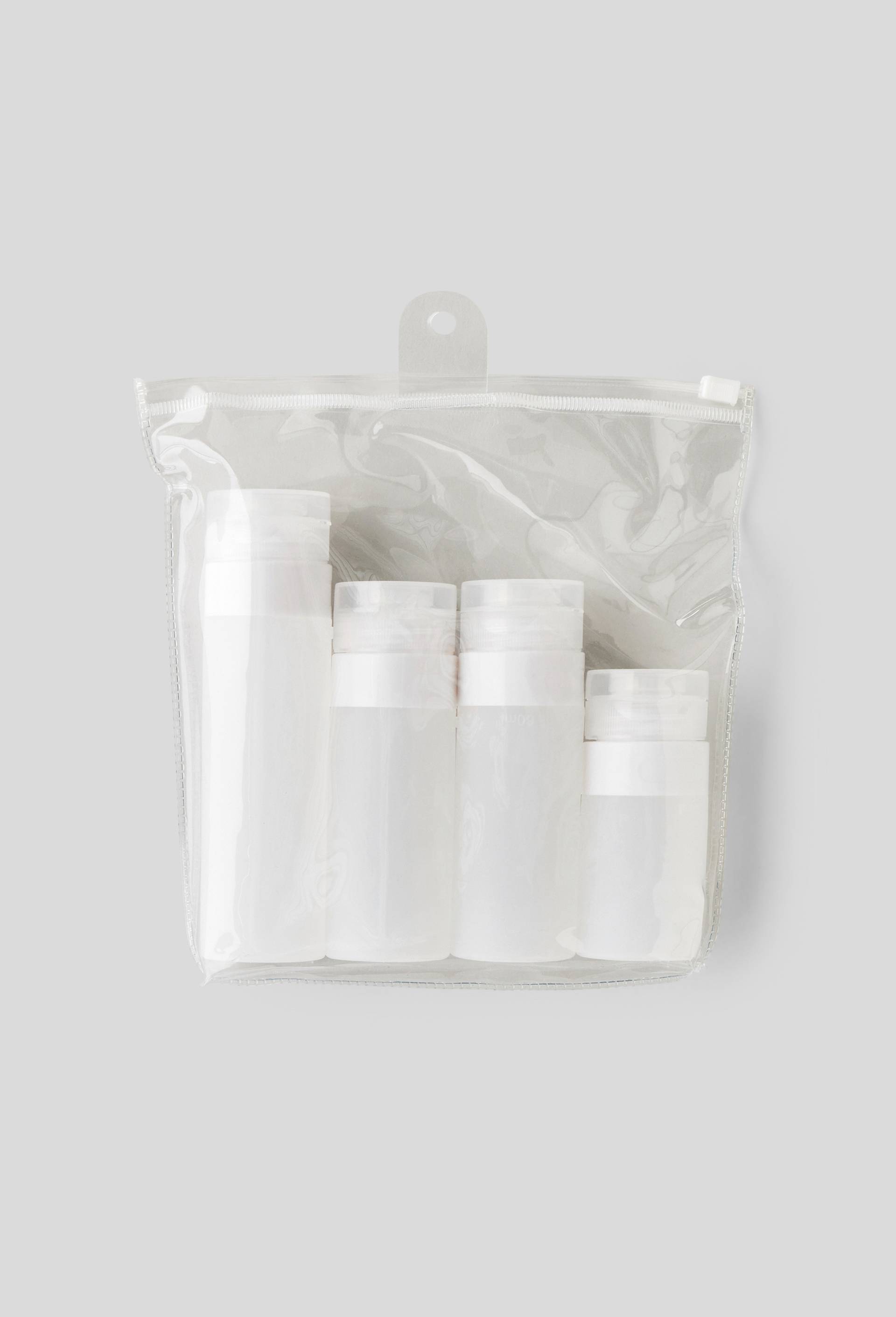 Kit week-end en silicone, Transparent, large image number 0