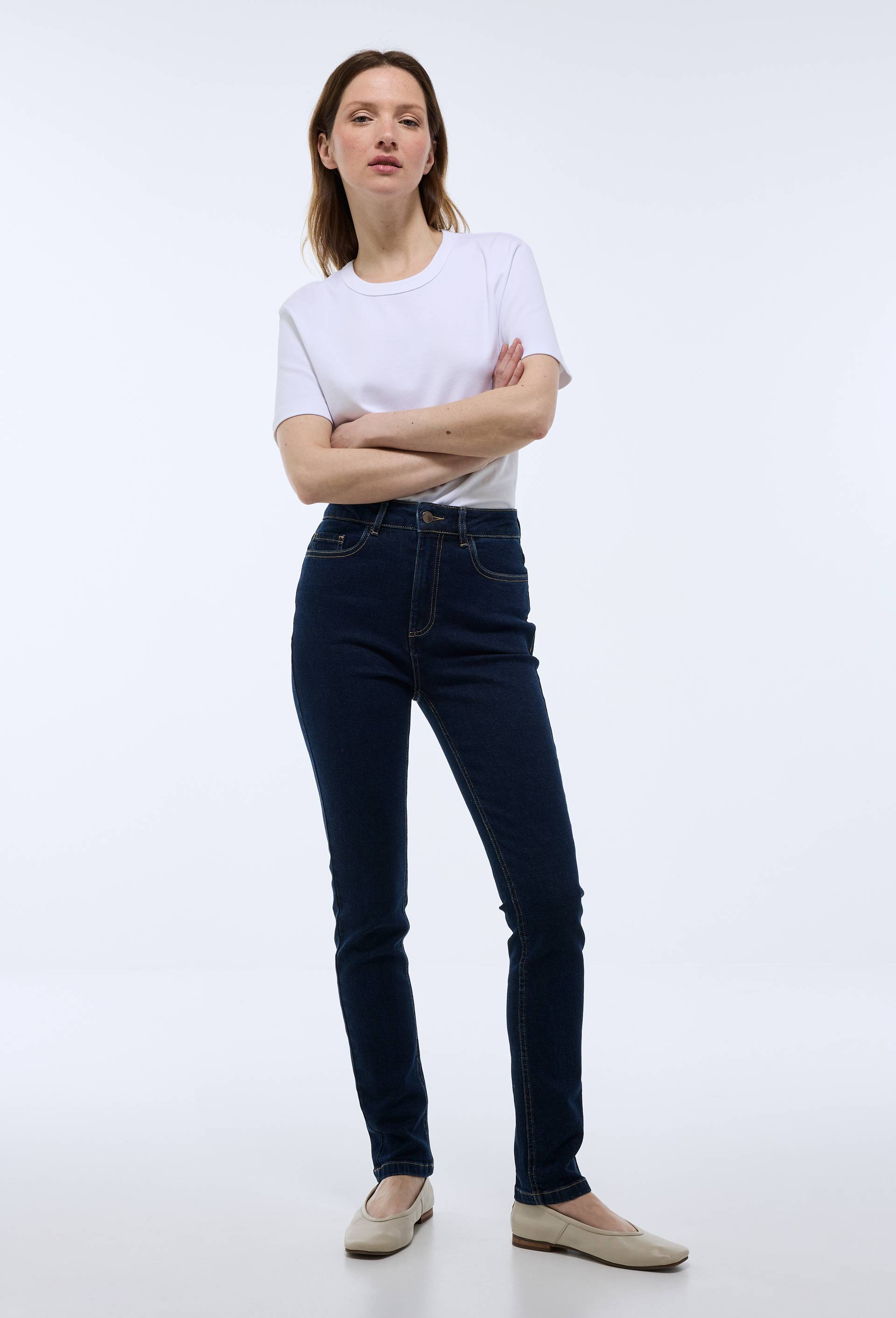 Jean slim, Bleu fonc&eacute;, large image number 0