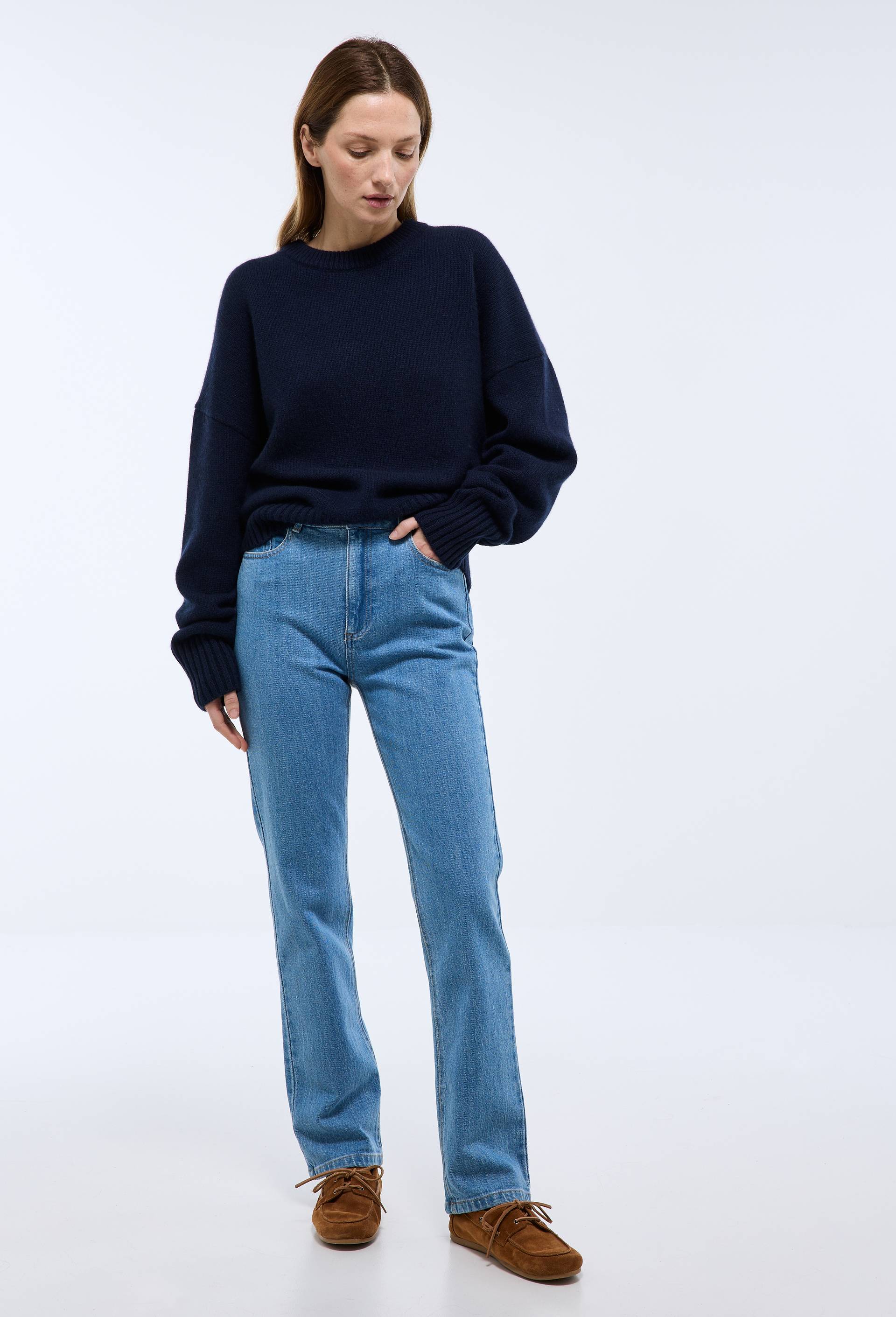 Jean droit, Bleu, large image number 0