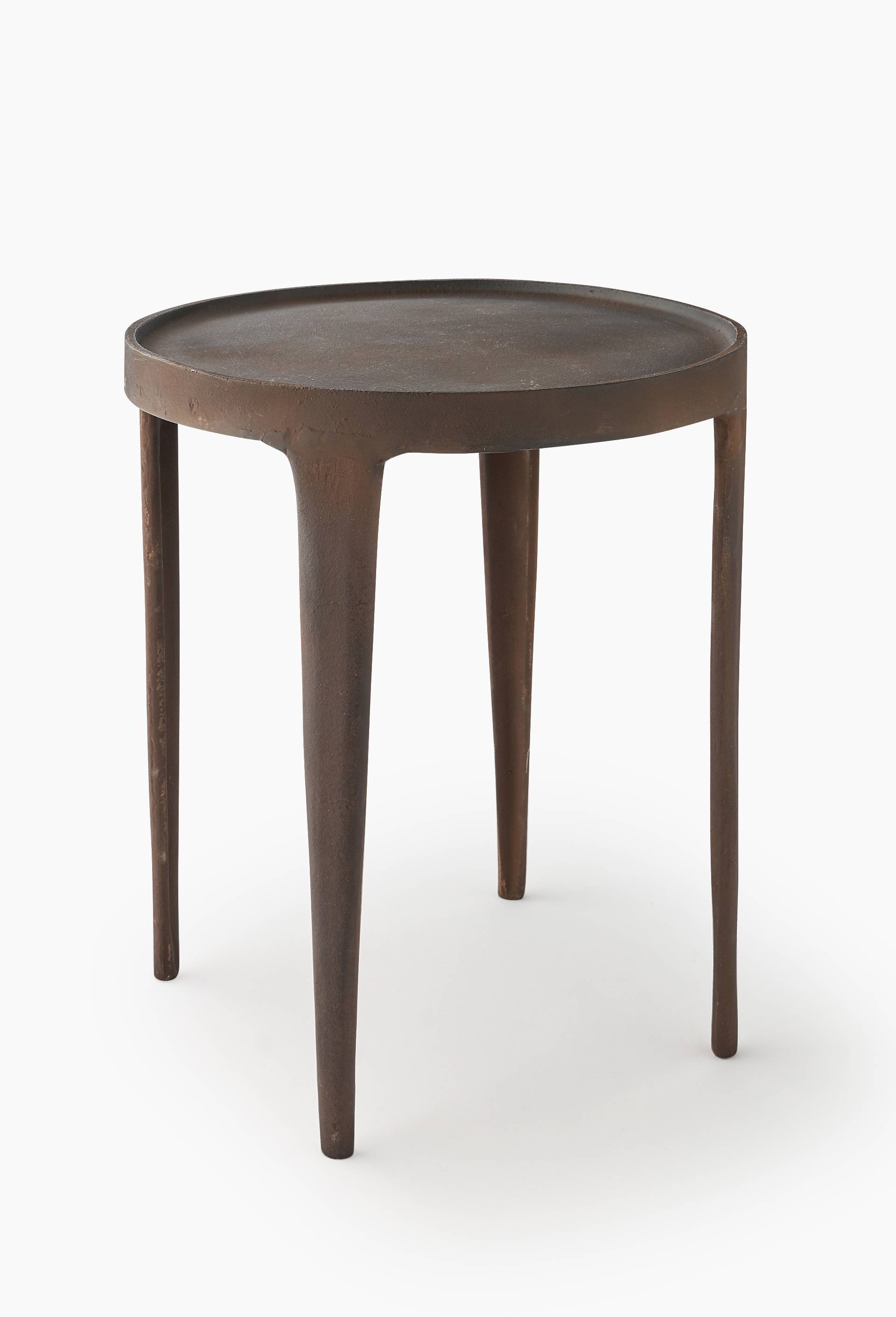 Table ronde, H45.5x43cm, en aluminium, Noir, large image number 0