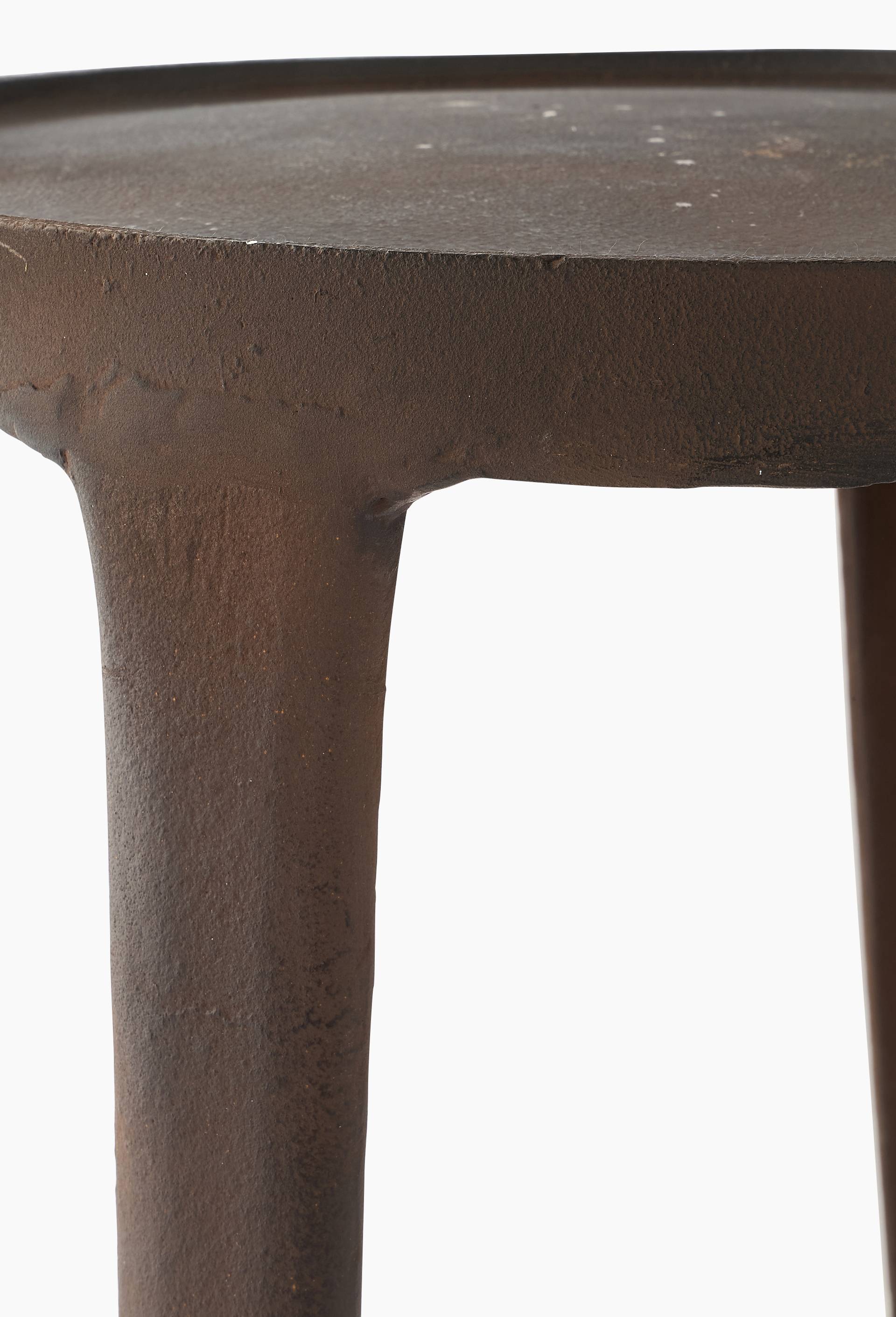 Table ronde, H45.5x43cm, en aluminium, Noir, large image number 1