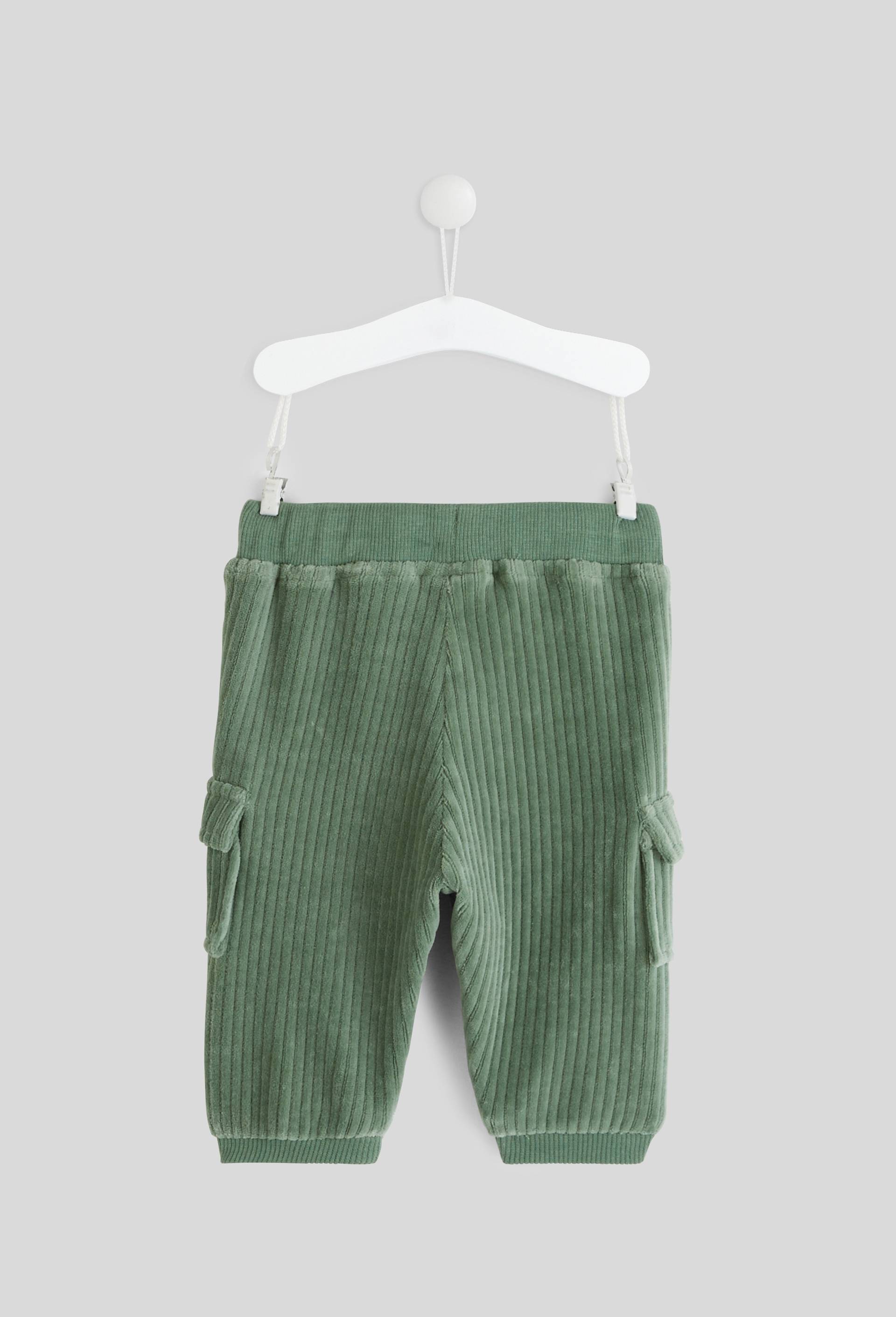 Pantalon long en velours, Vert, large image number 1