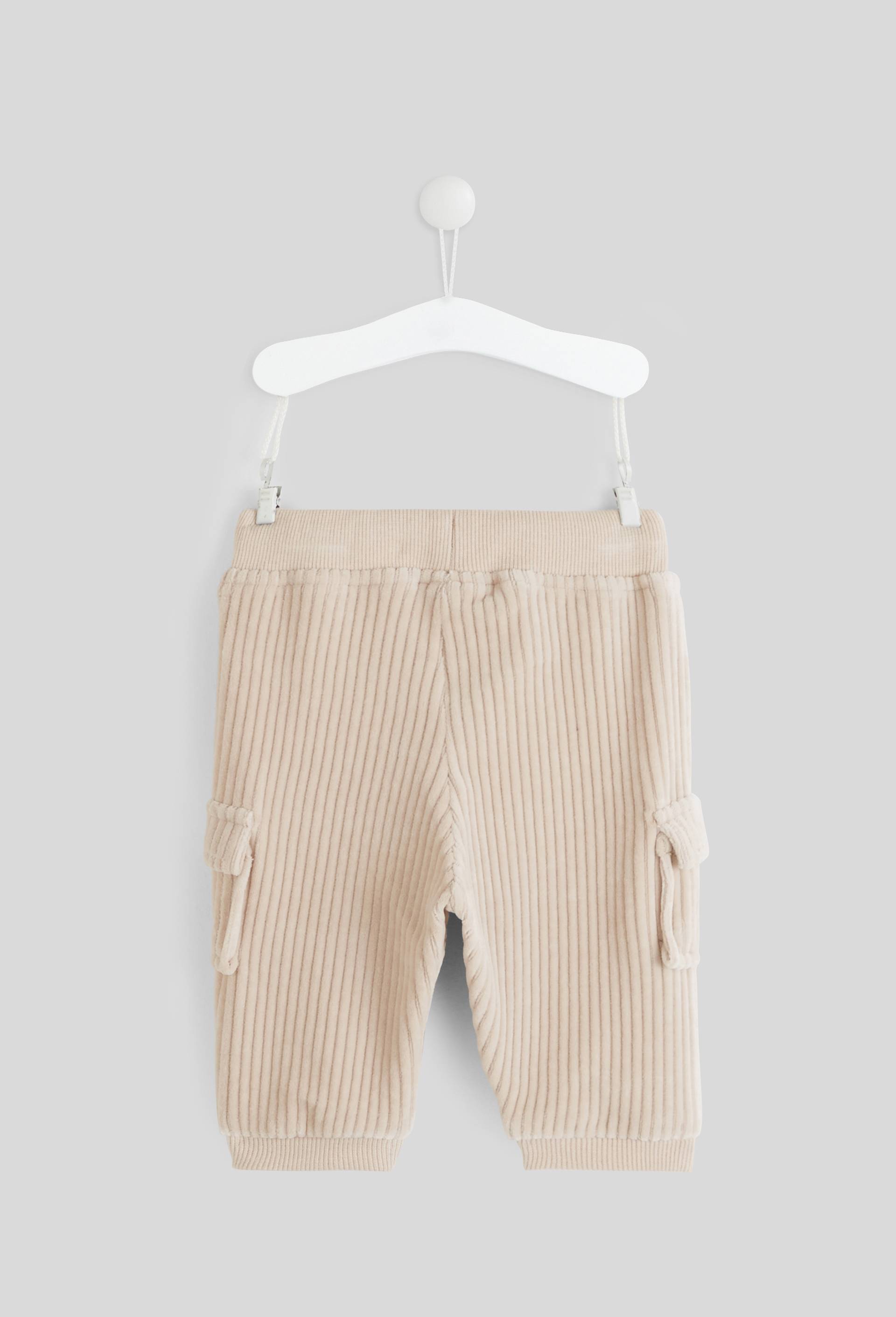 Pantalon long en velours, Beige clair, large image number 1