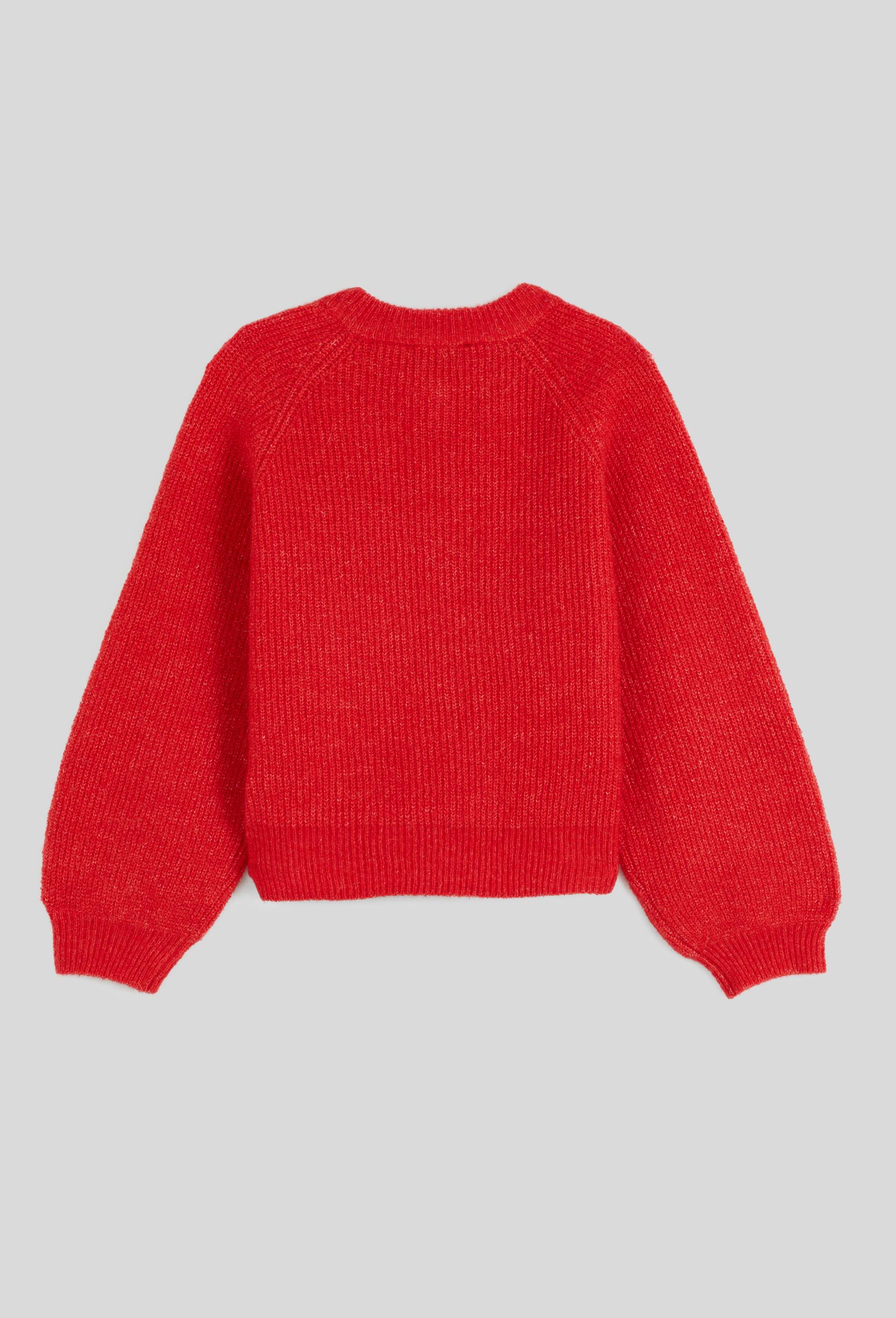 Cardigan uni, Rouge, large image number 1
