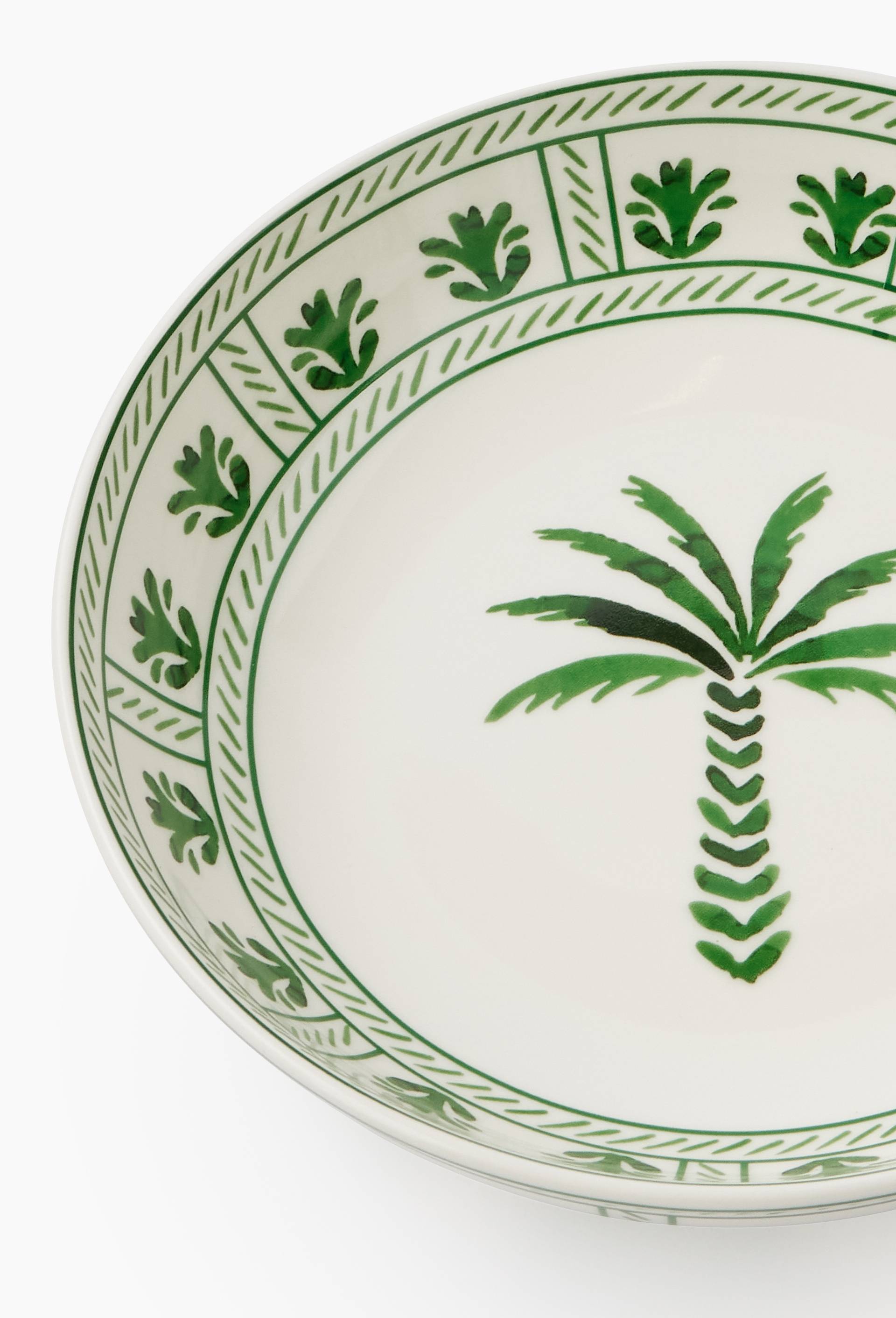 Assiette creuse finition imprim&eacute;e, 20cm, Blanc, large image number 1