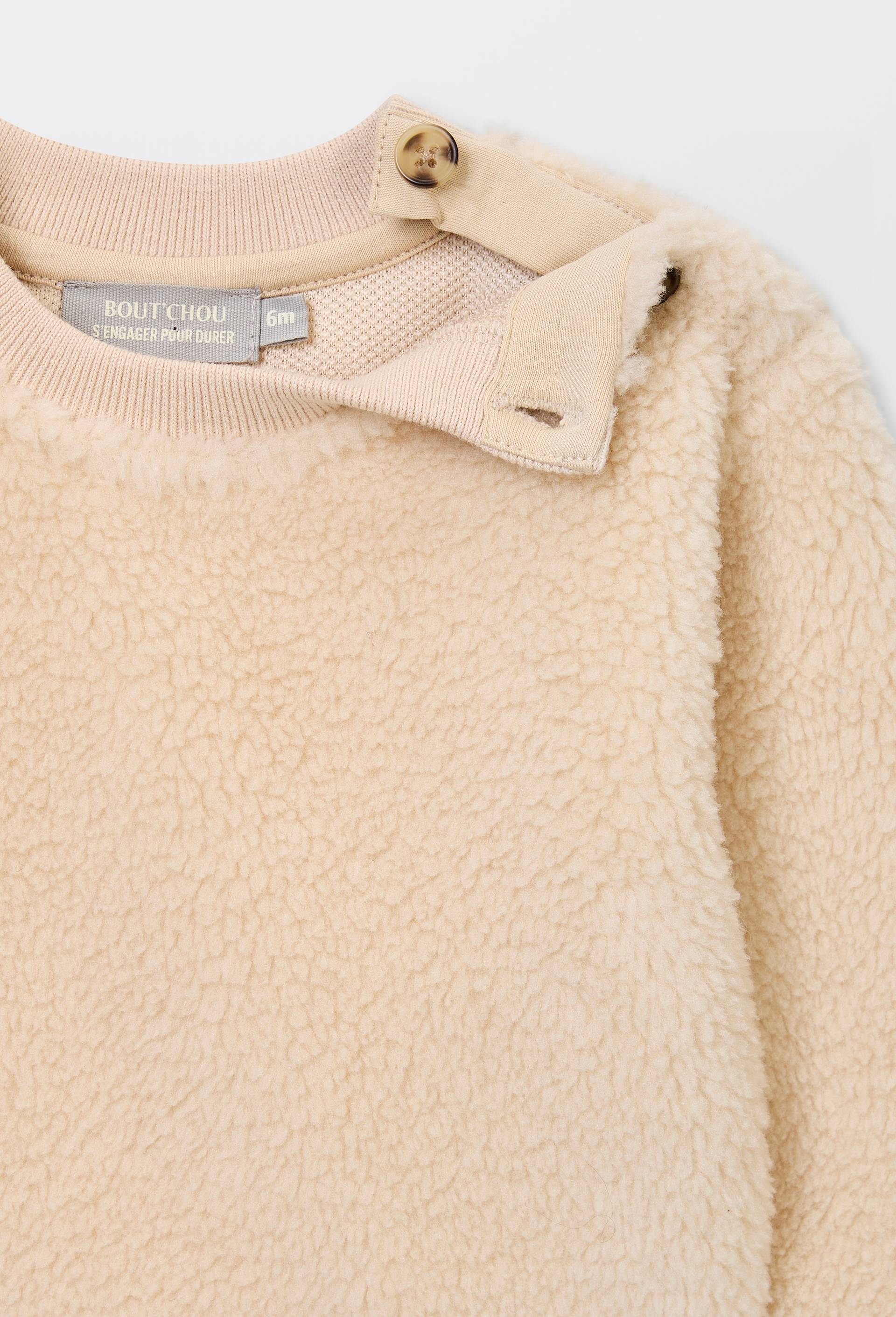 Ensemble sweat en sherpa et legging, Beige clair, large image number 2.0