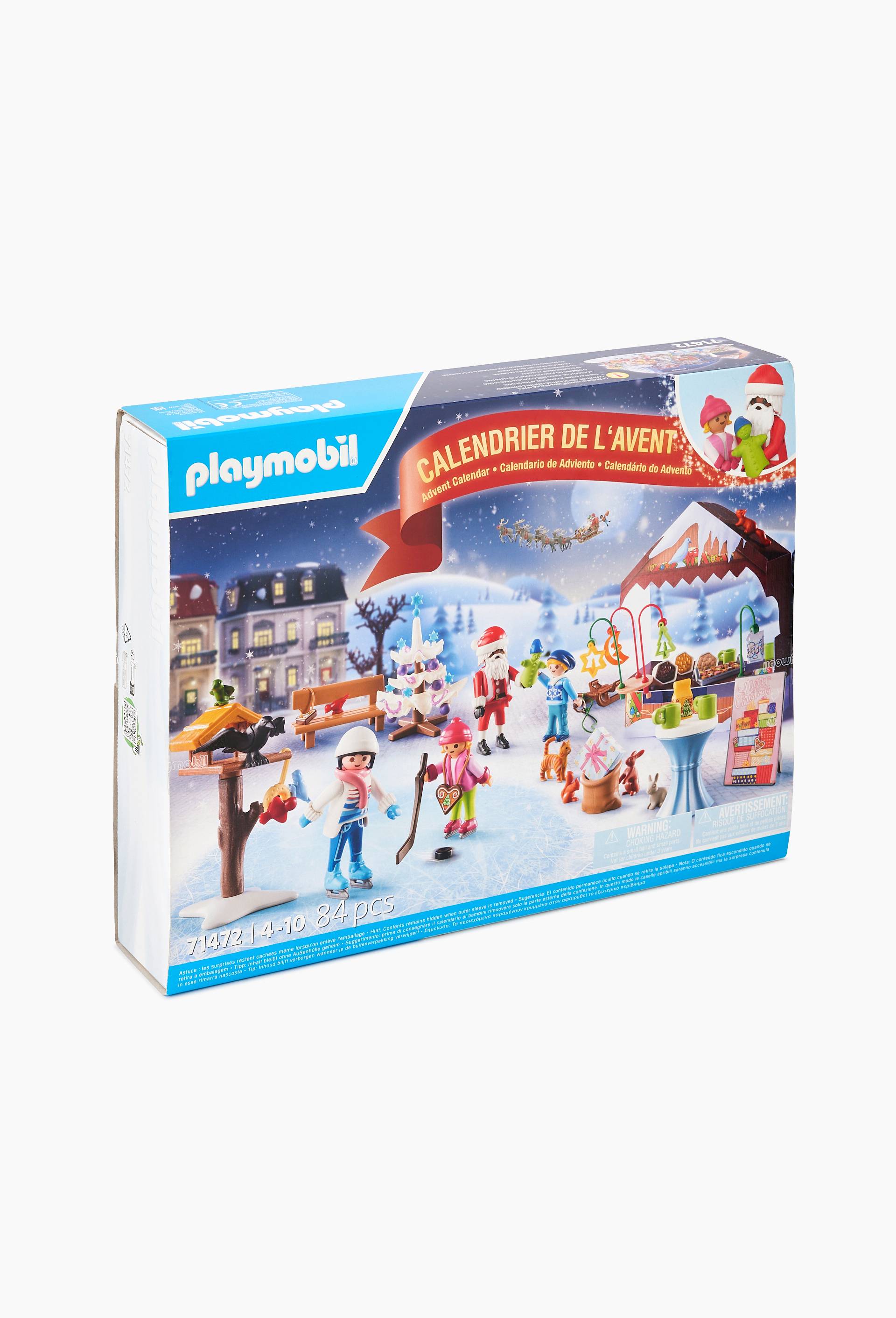 71472 - Calendrier de l'Avent Marché de Noël Playmobil, Multicolore, large image number 1