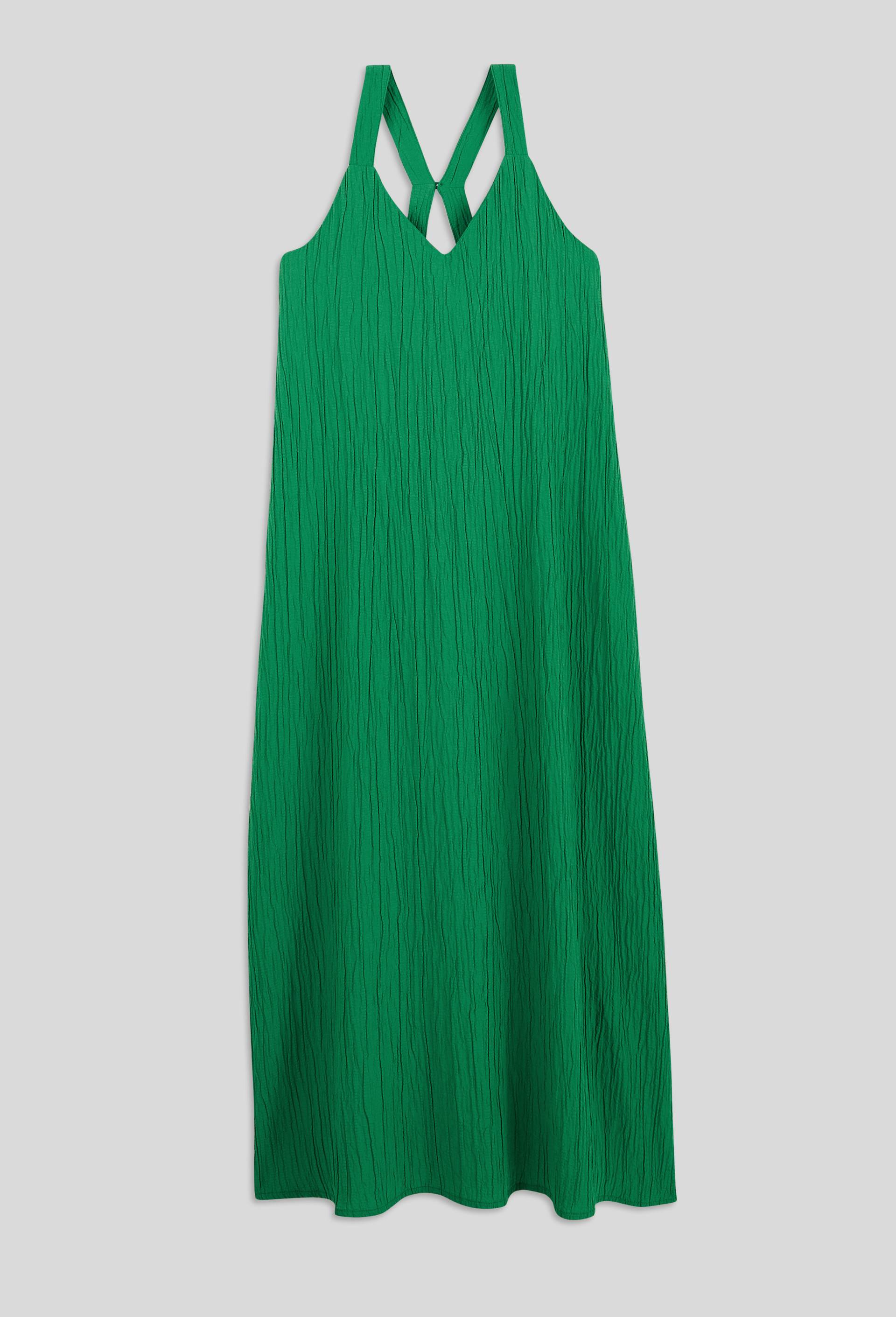 Chemise de nuit unie &agrave; bretelles, Vert, large image number 2