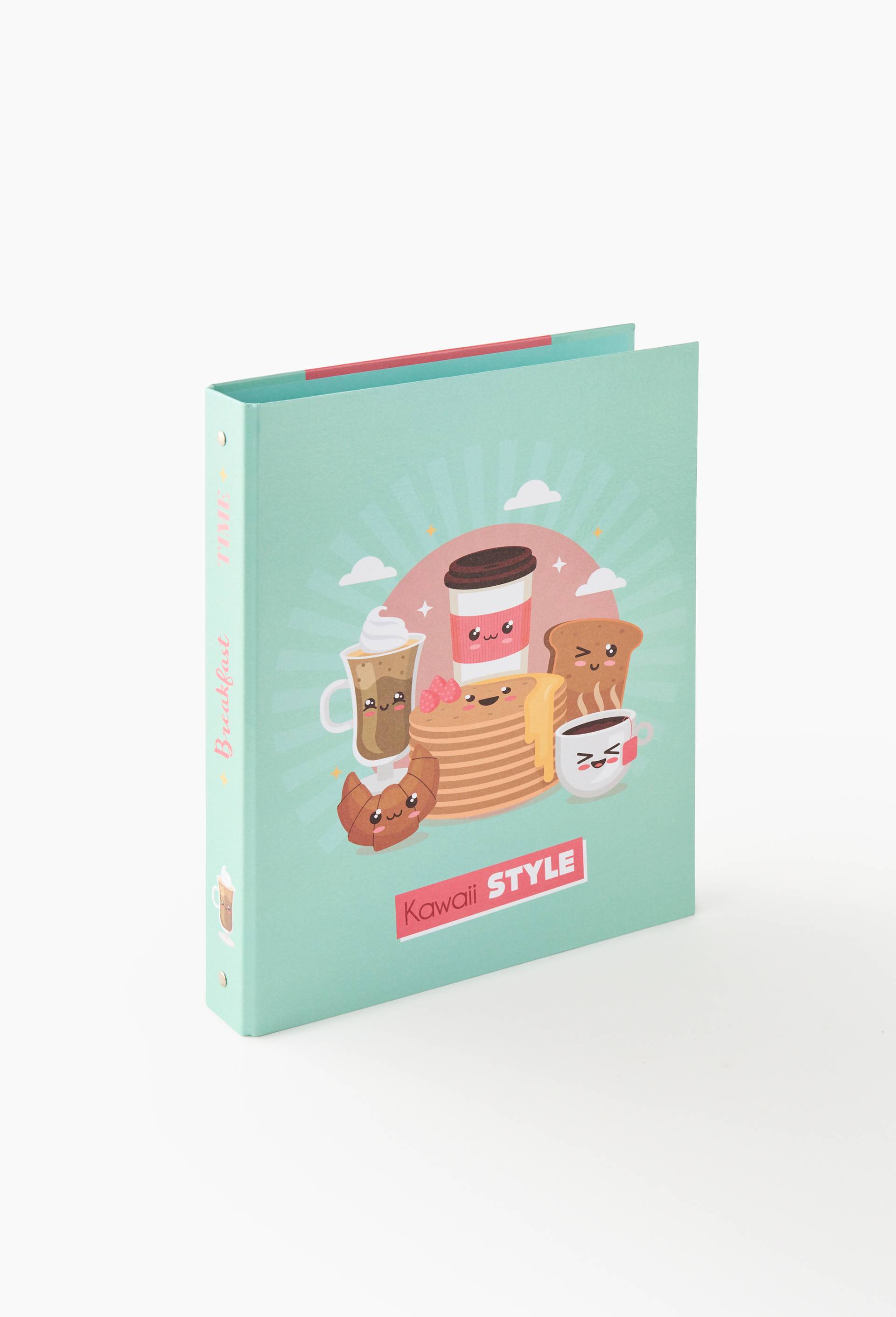 Classeur en carton, Kawaii style, A4  dos 30 mm, 4 anneaux, couleurs assorties, Multicolore, large image number 0