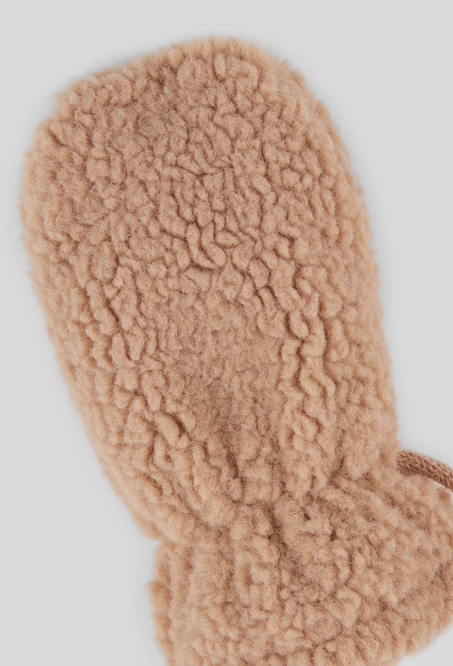 Moufles en sherpa, Brun clair, large image number 1