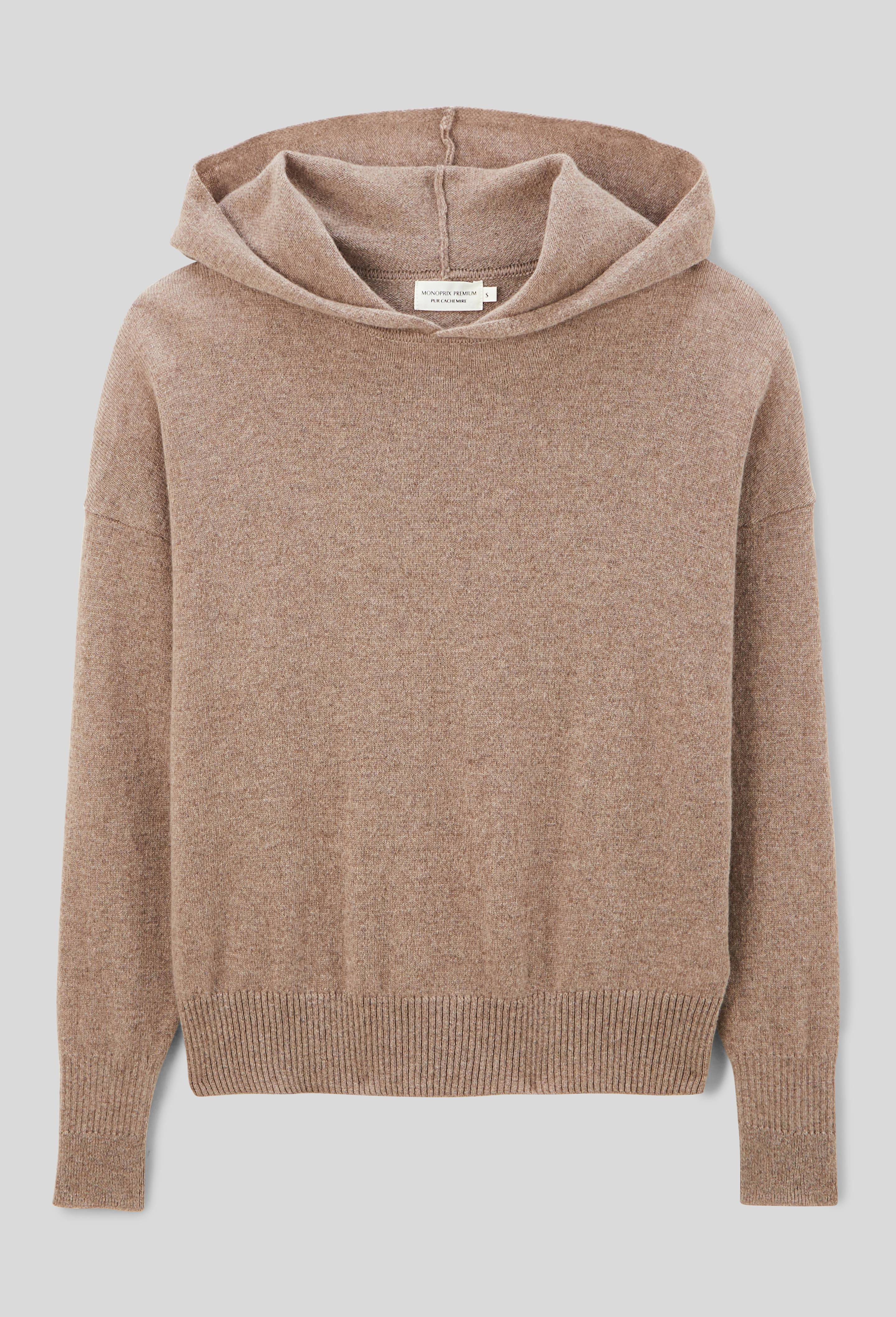 Pull &agrave; capuche en cachemire, Beige, large image number 3.0