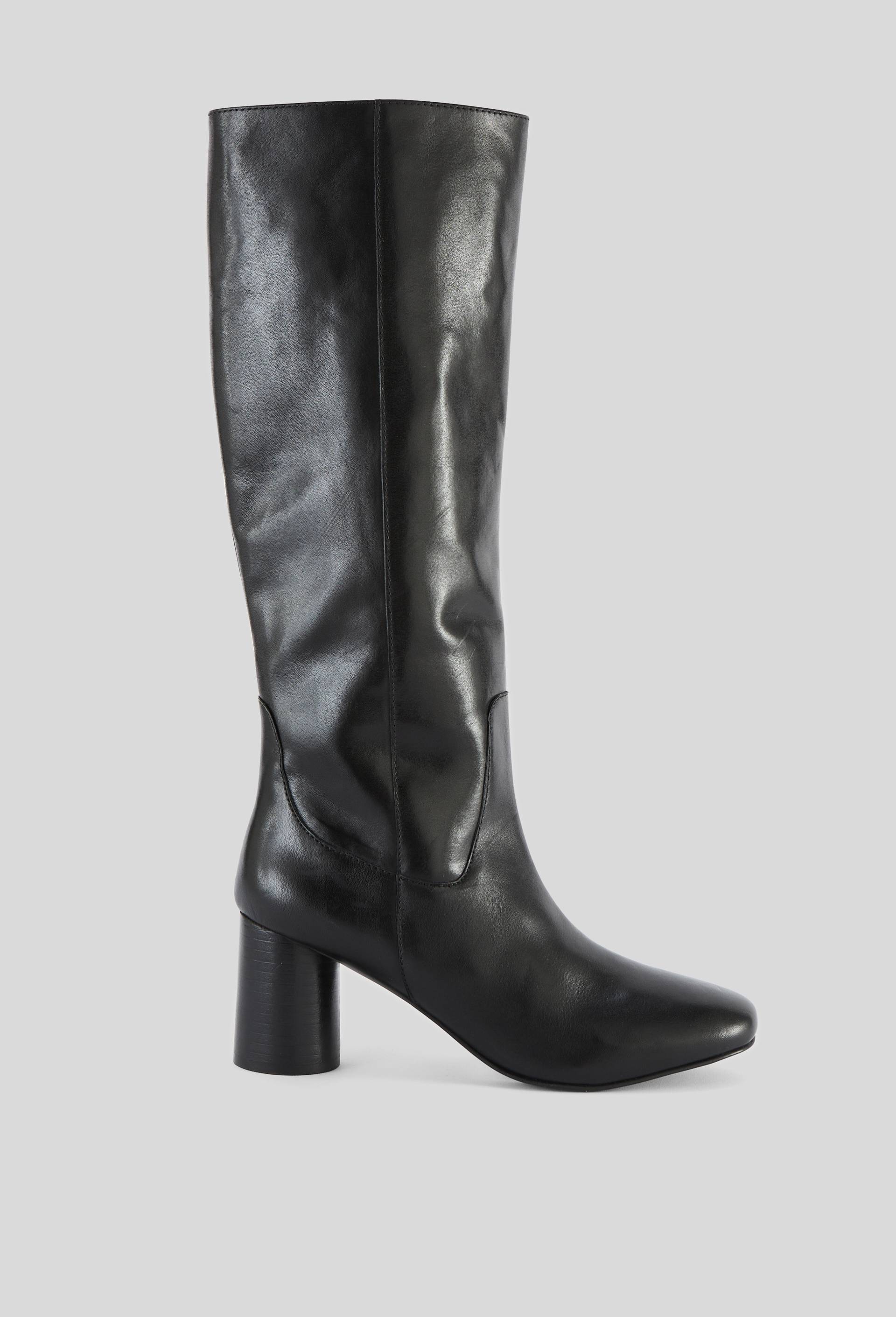 Bottes &agrave; talon, cuir responsable, Noir, large image number 0