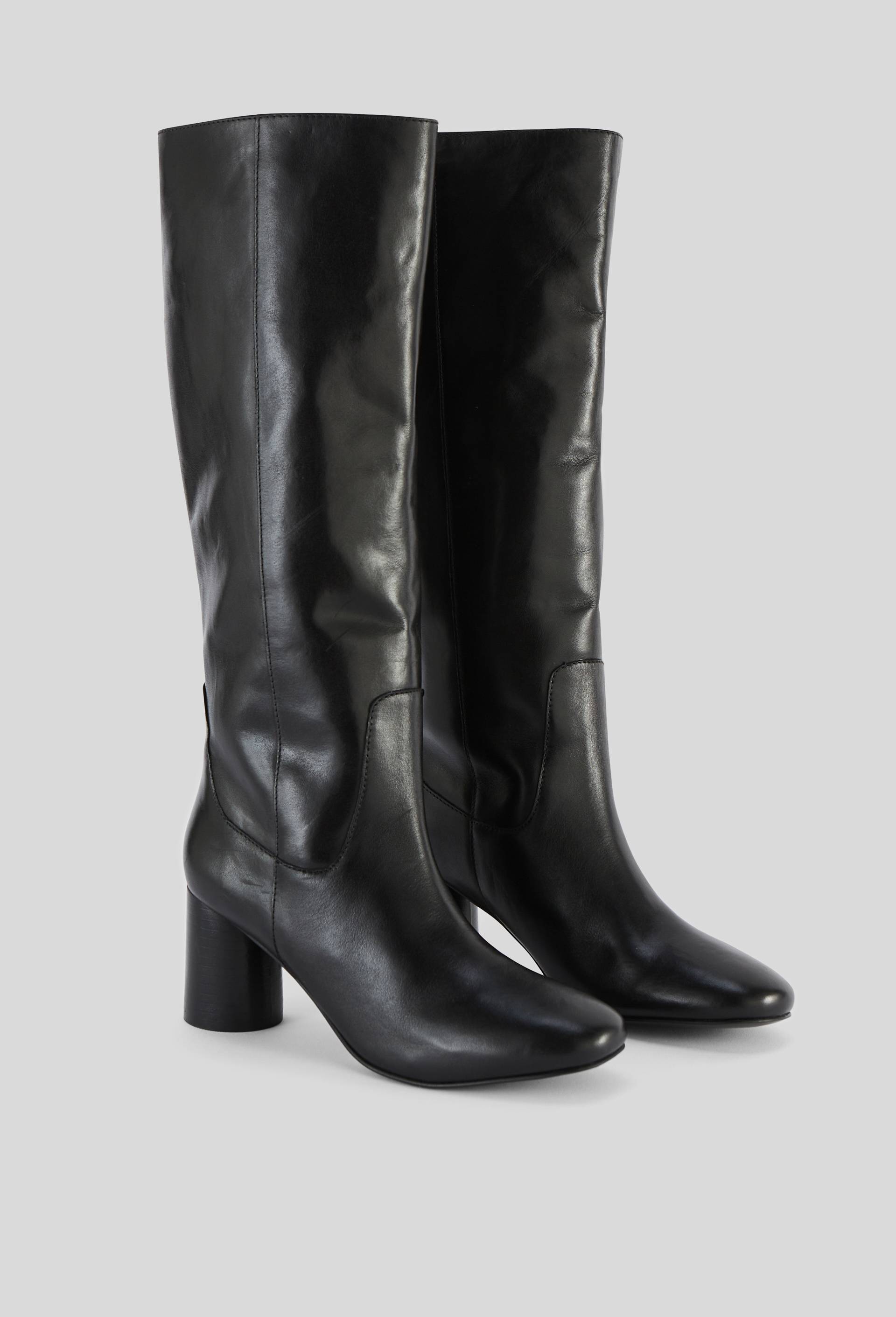 Bottes &agrave; talon, cuir responsable, Noir, large image number 1
