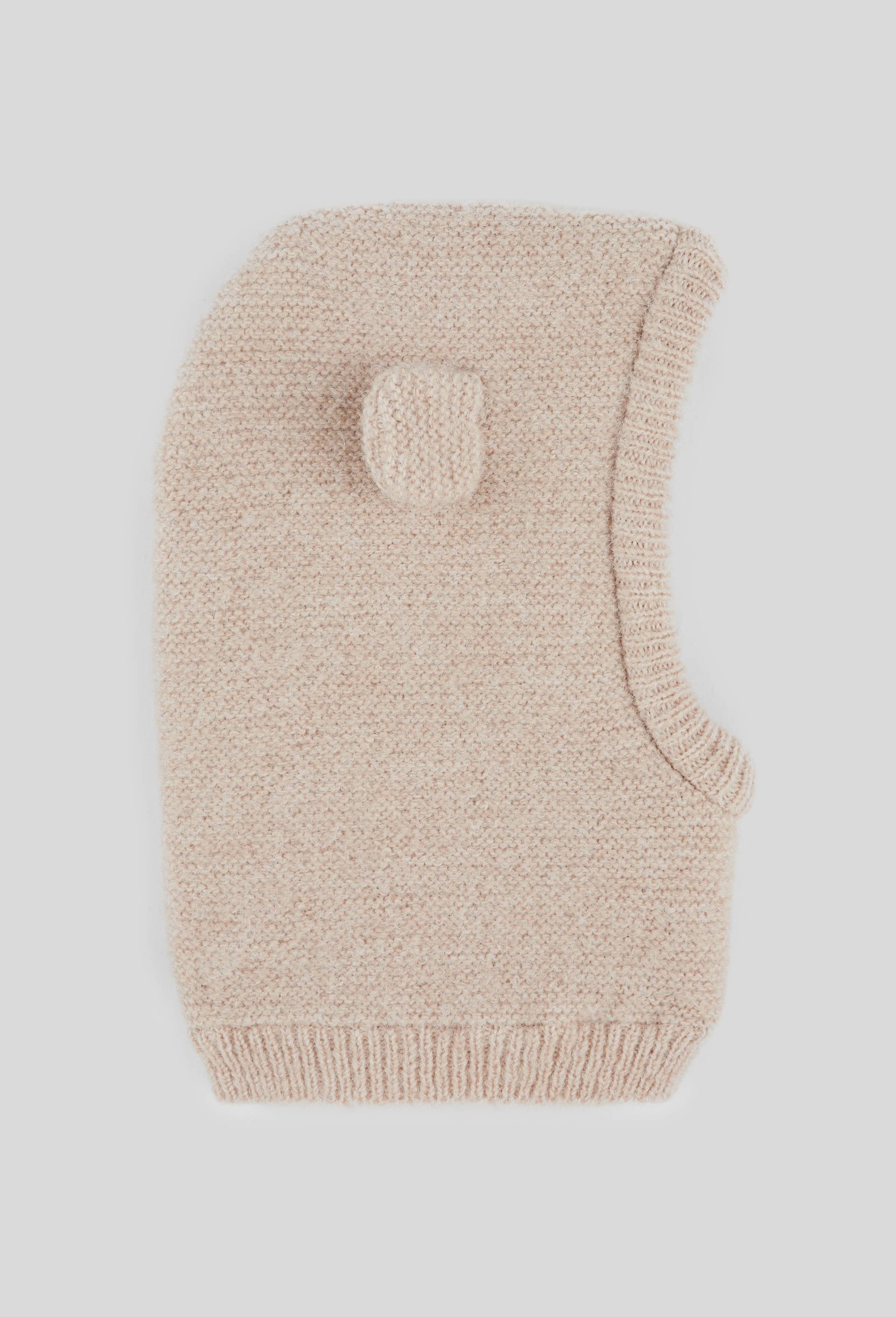 Cagoule en maille doubl&eacute;e polaire, Beige, swatch image